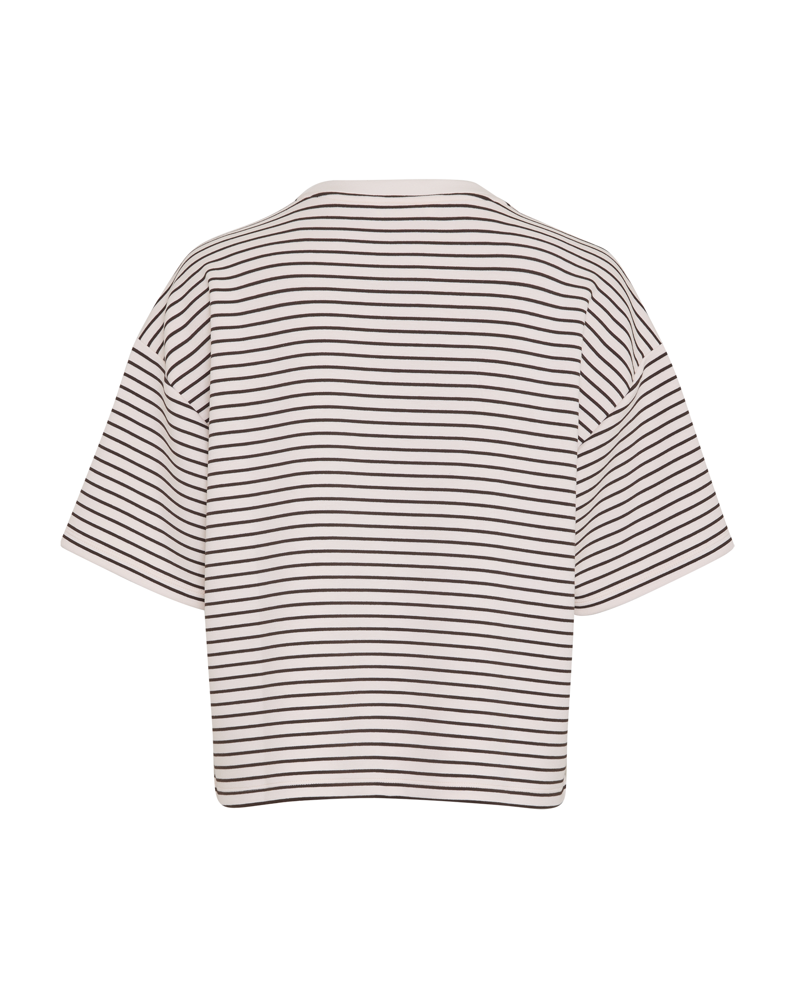 MSCHNilda Ima Q SS Sweatshirt STP – Egret / Delicioso, back