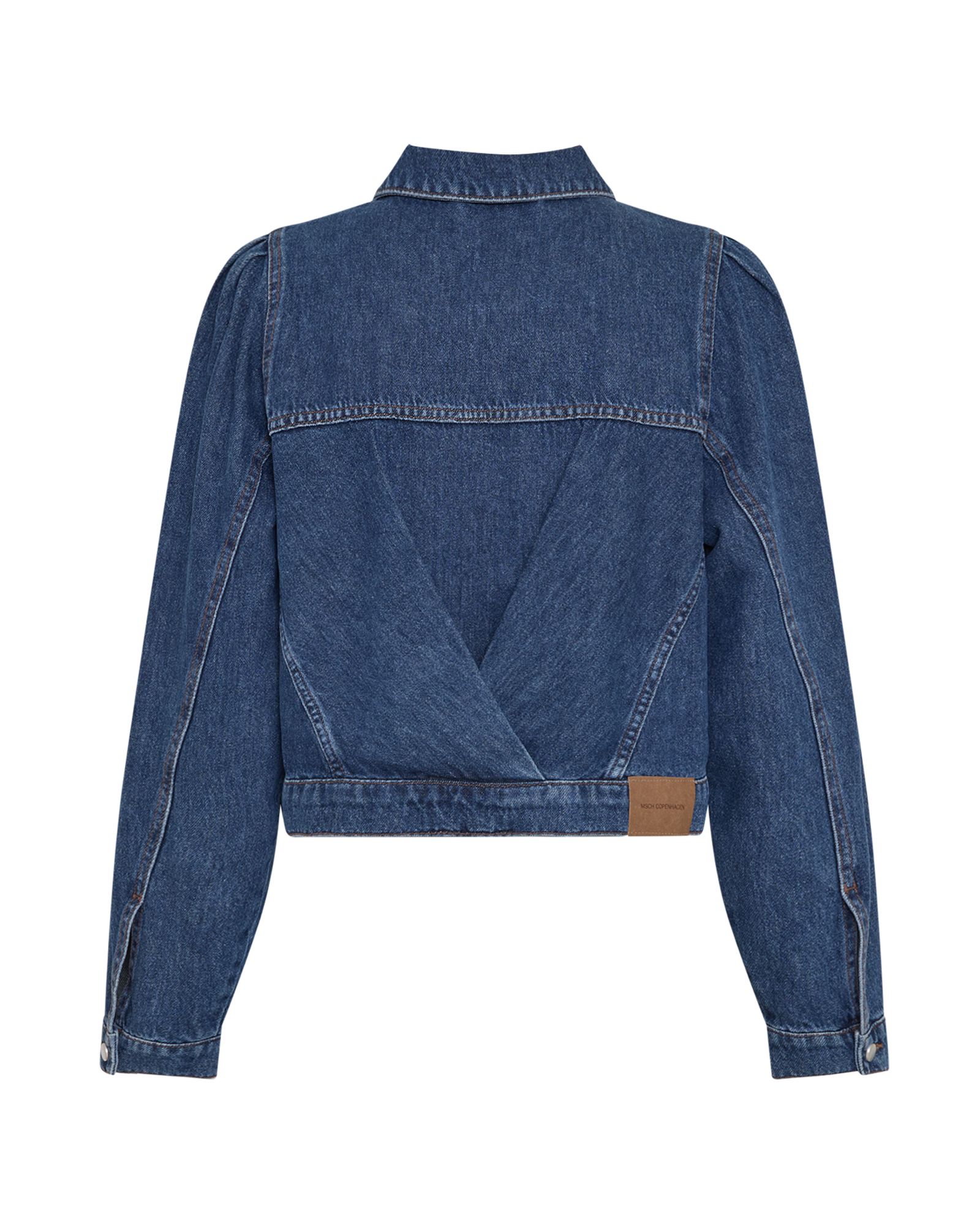 MSCHGlam Evi Denim Jacket – Mid Blue Washed, back