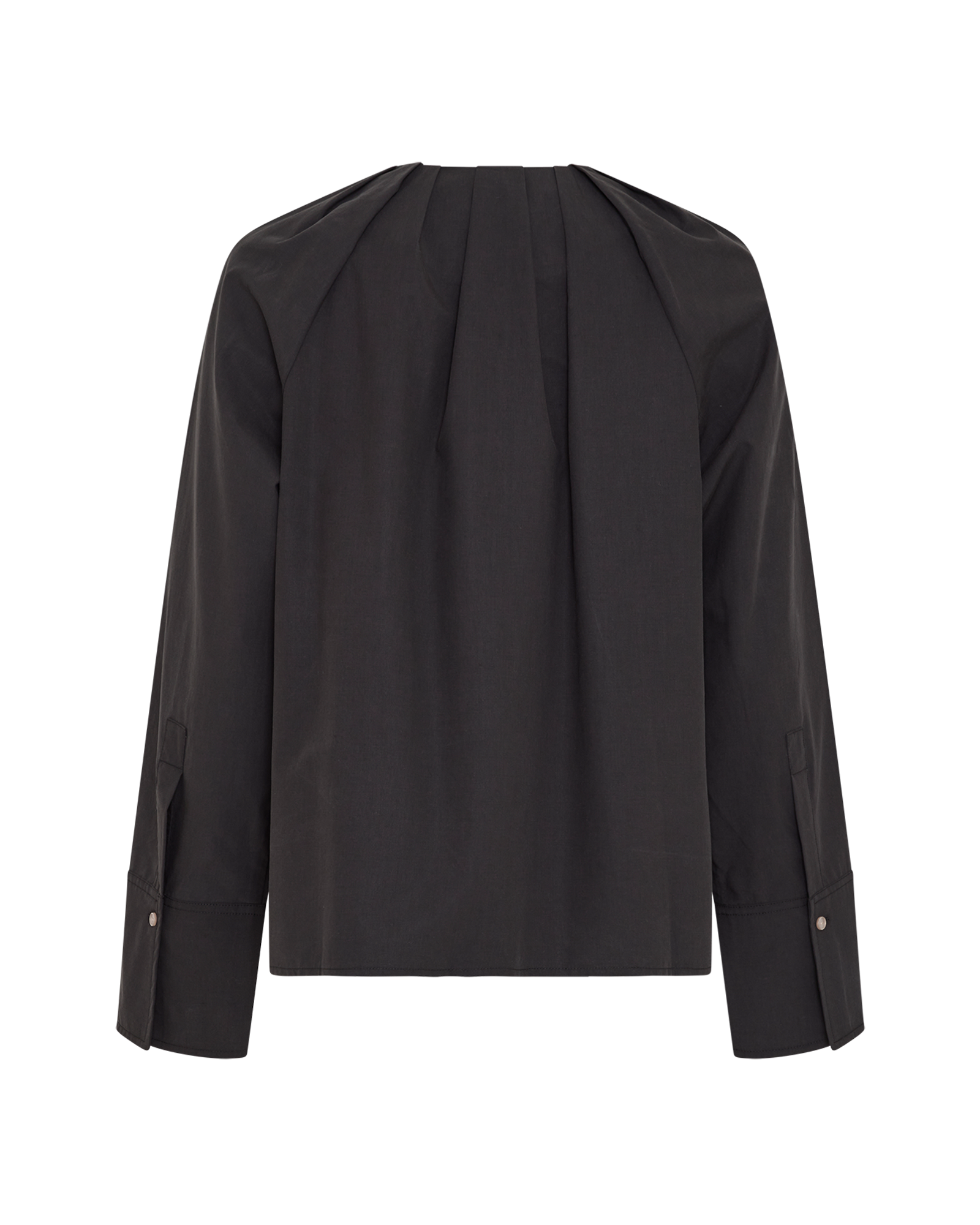 MSCHSelmina Pleat Shirt – Black, back