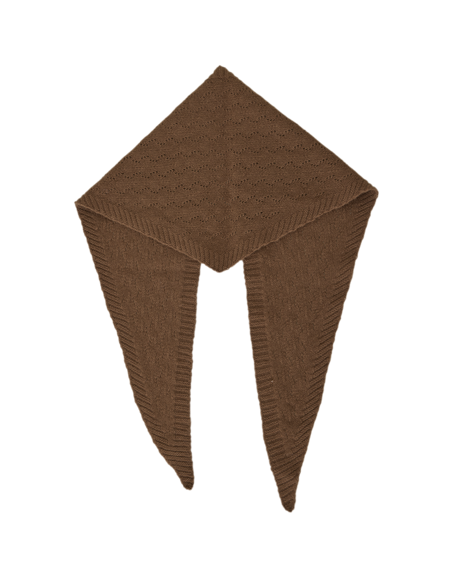 KEYLowee Pointelle Scarf – Rubber, close-up