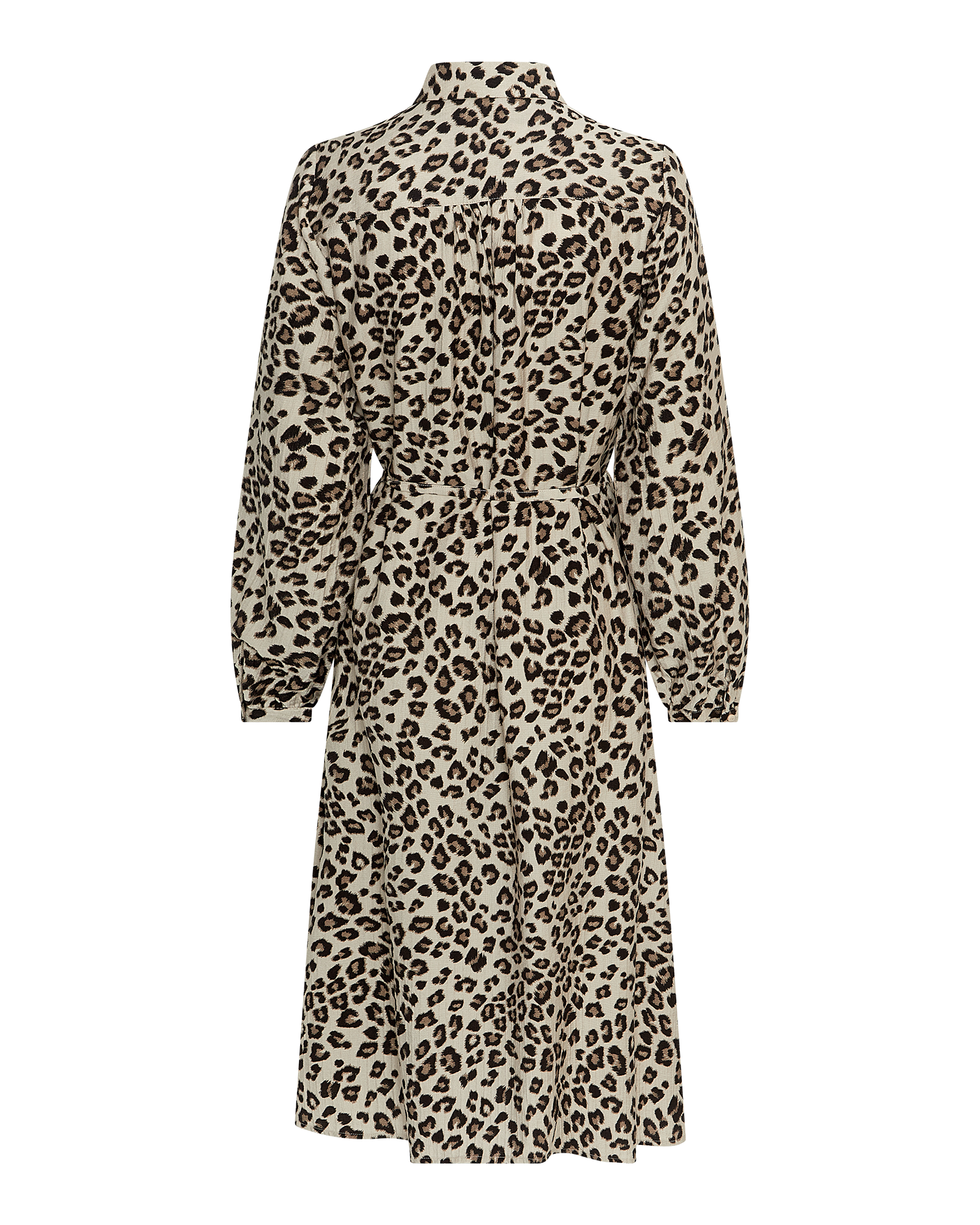 MSCHKalani Vlora Shirt Dress AOP – Humus Leo, back