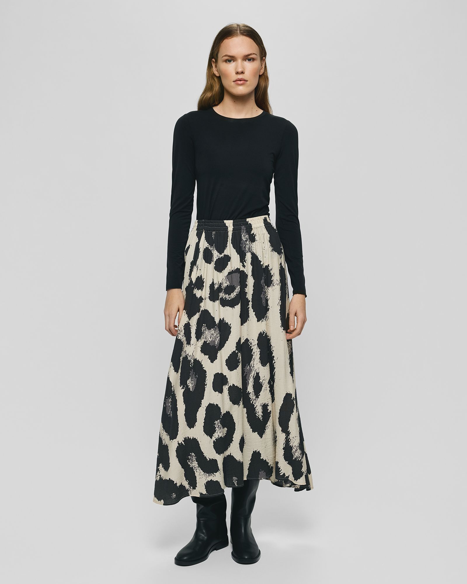 MSCHKaralie Jusia HW Skirt AOP