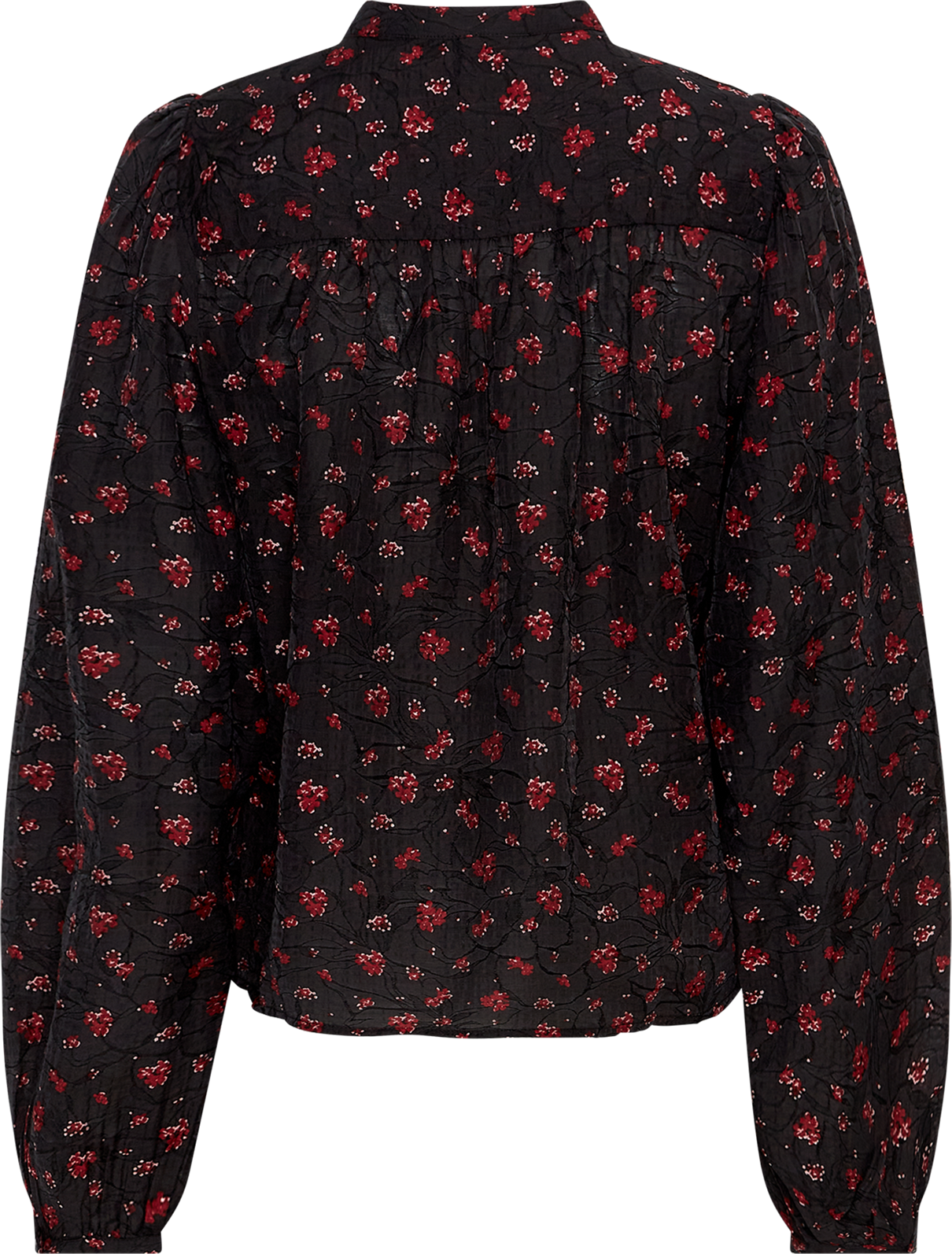 MSCHNancy Shirt AOP – Syrah Flower, back