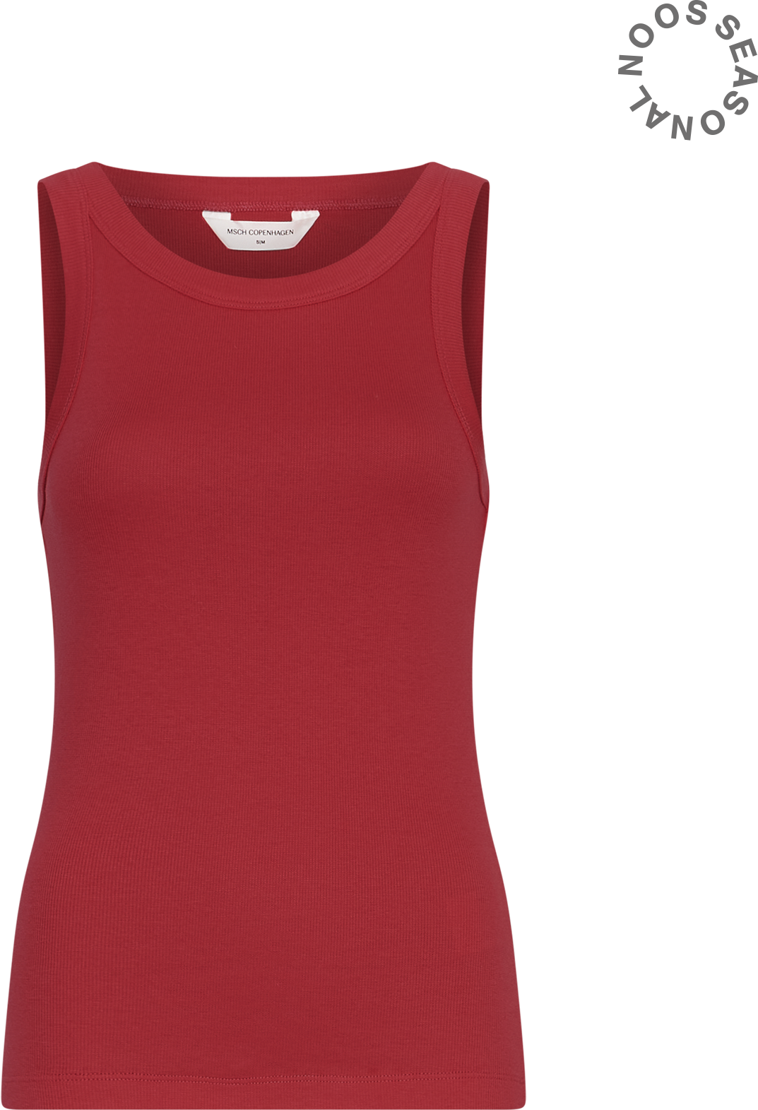 MSCHGubbe Rasmia SL Top – Rhubarb, front
