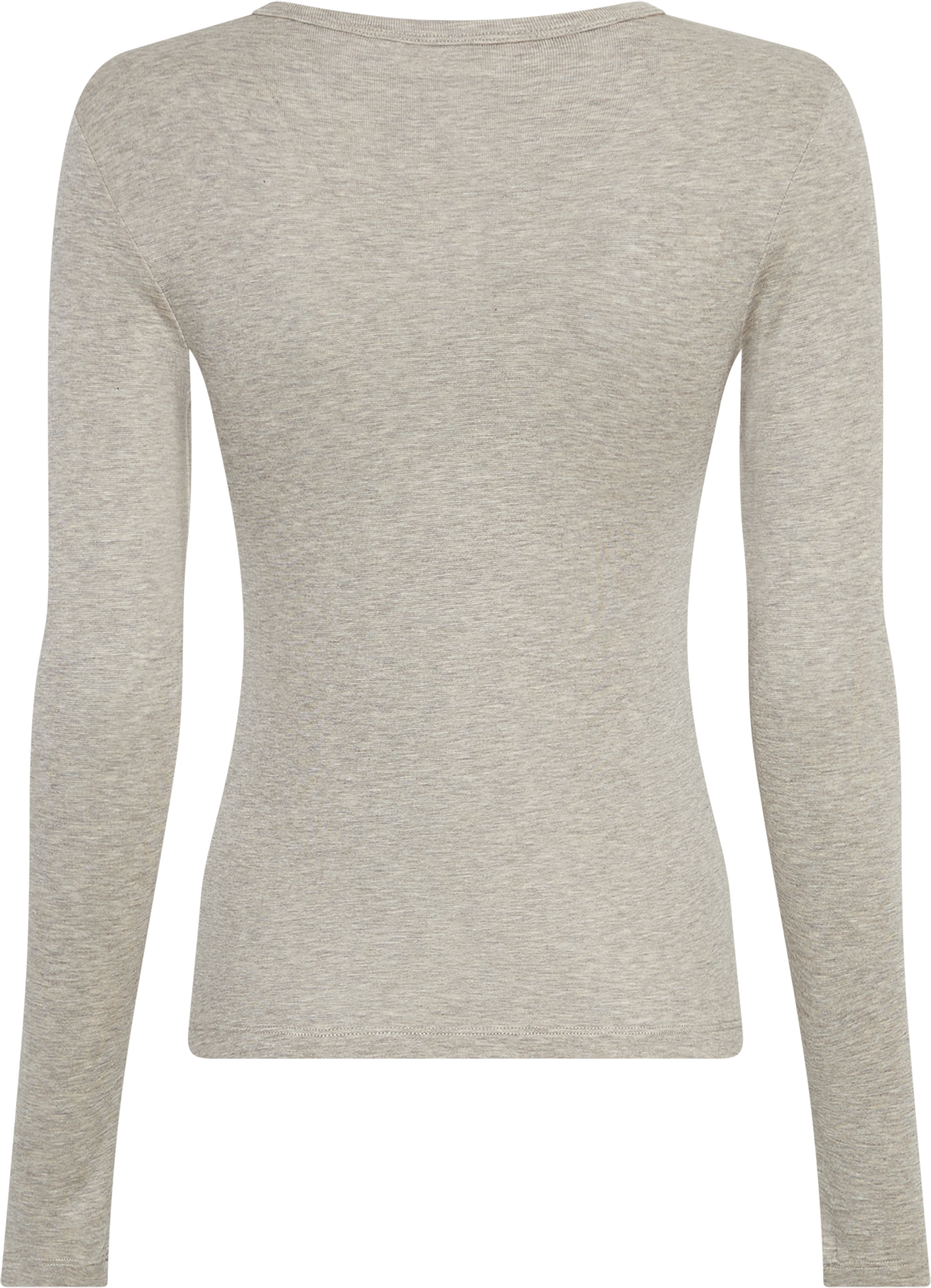 MSCHMelisse Top – Warm Light Gray Melange, back