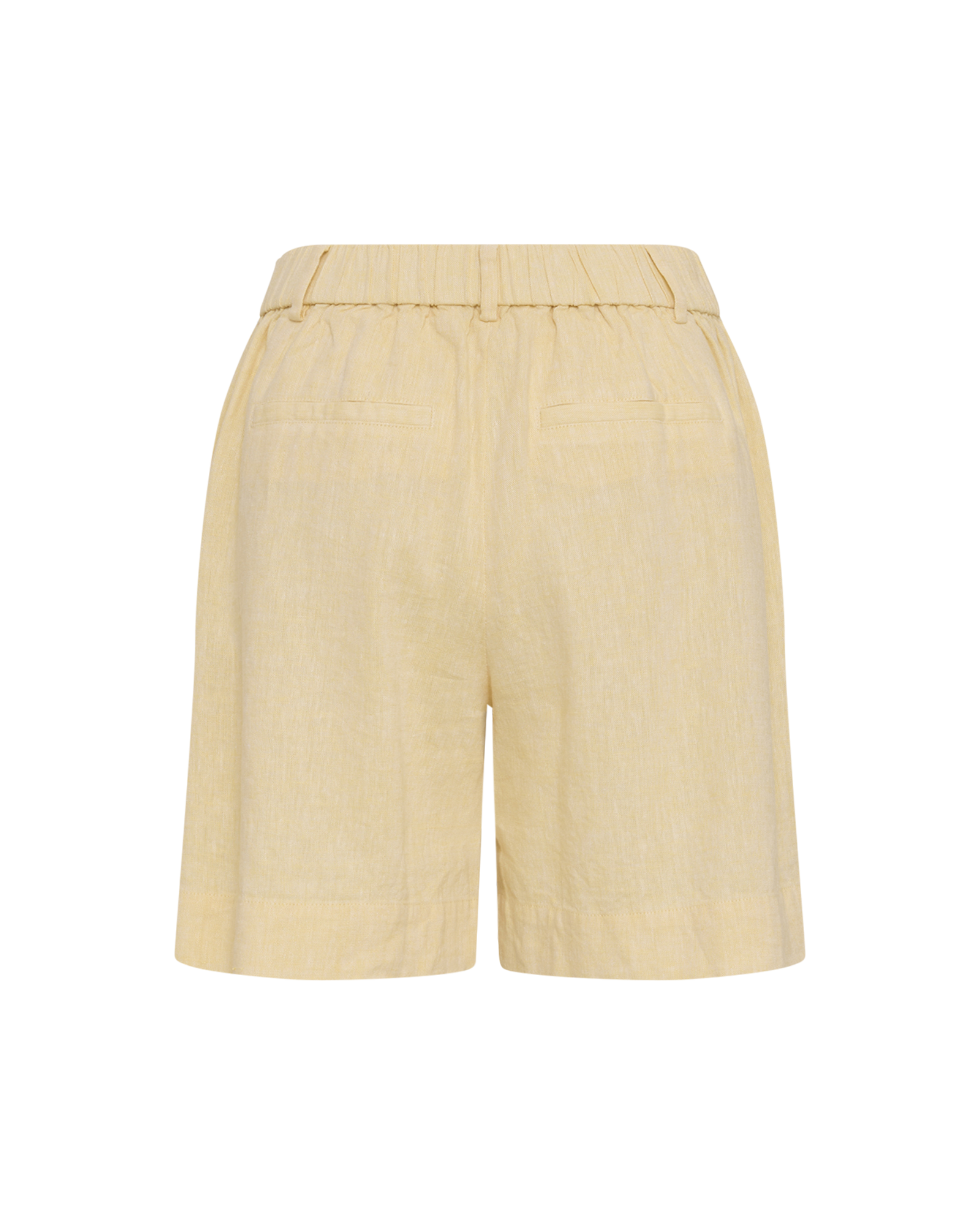 MSCHViana Ginia HW Shorts – Mellow Yellow Melange, back