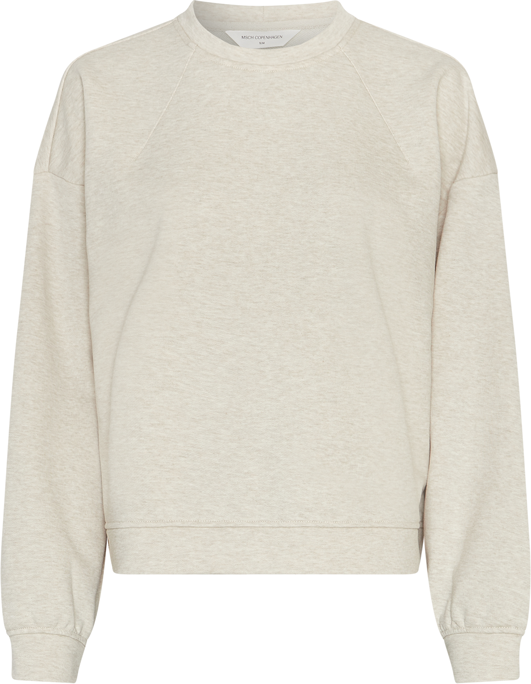 MSCHTaia Briena Sweatshirt – Oatmeal Melange, front