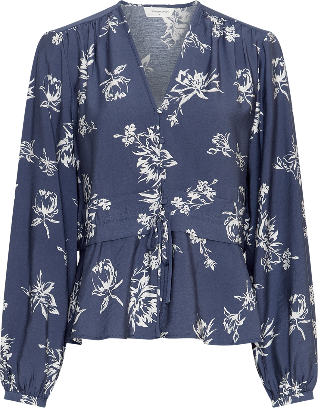 MSCHAndena Amabella Shirt AOP – Vintage Indigo Flower, front