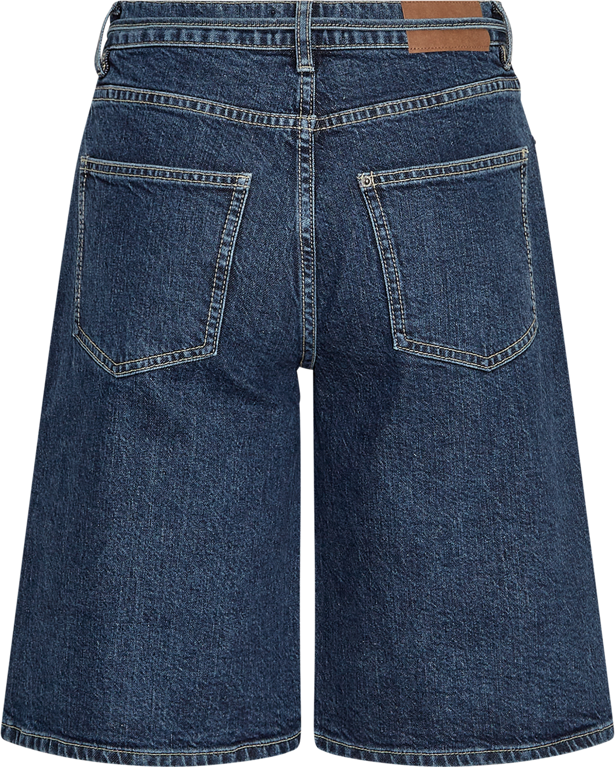 MSCHElide Ada Denim Shorts – Dark Blue Washed, back