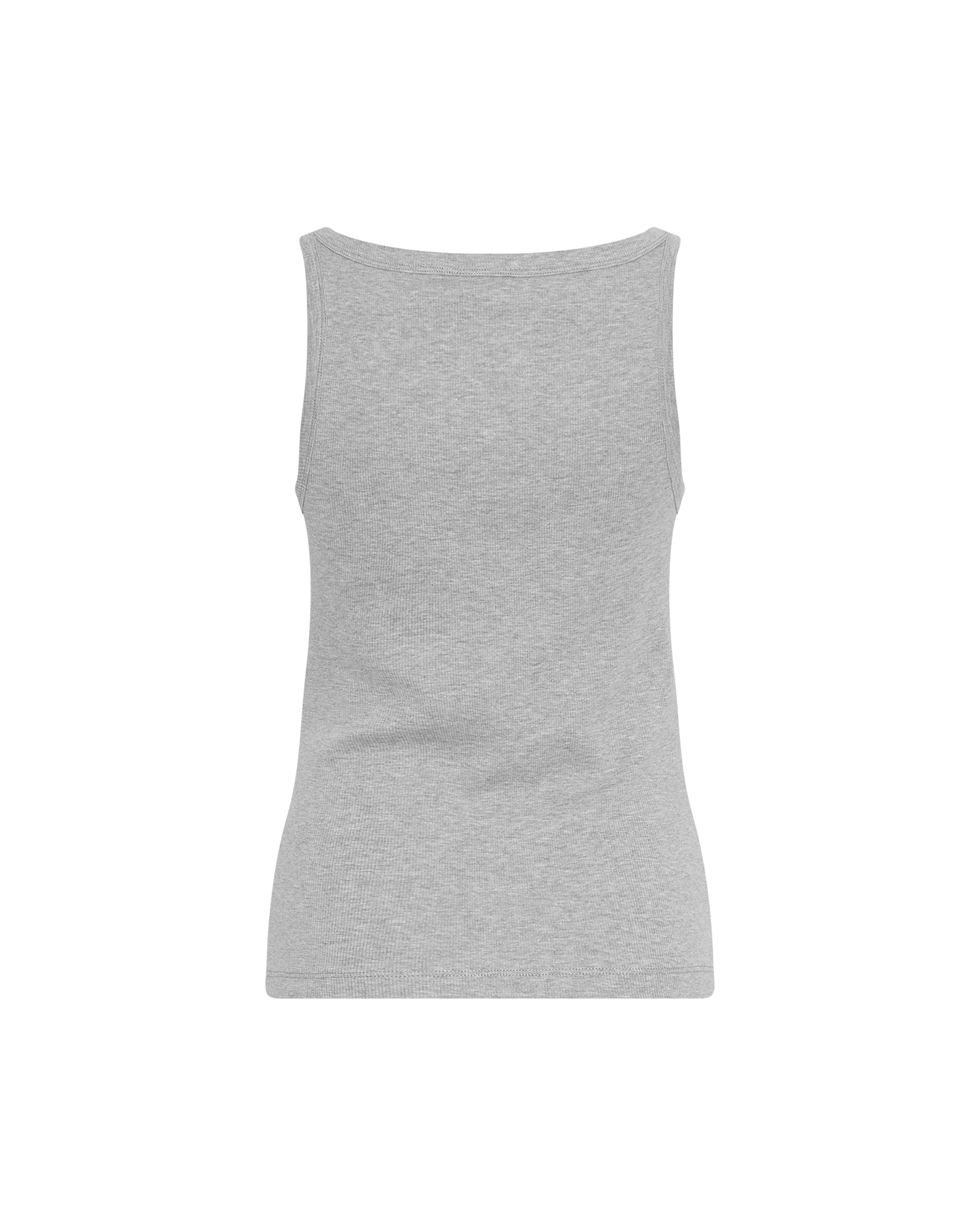 MSCHGubbe Rasmina SL Top – Light Gray Melange, back