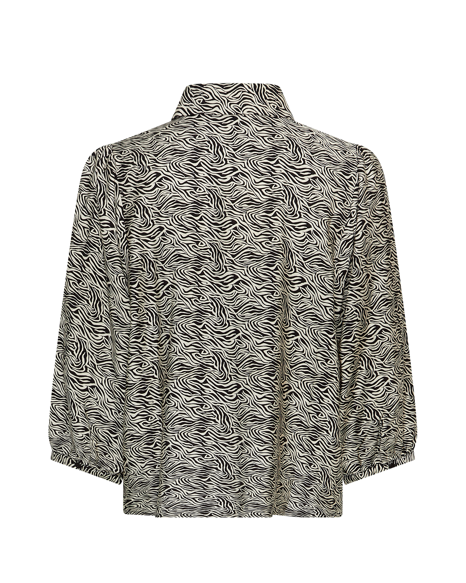 MSCHCielo Amabella 3/4 Shirt AOP – Fog Abstract, back