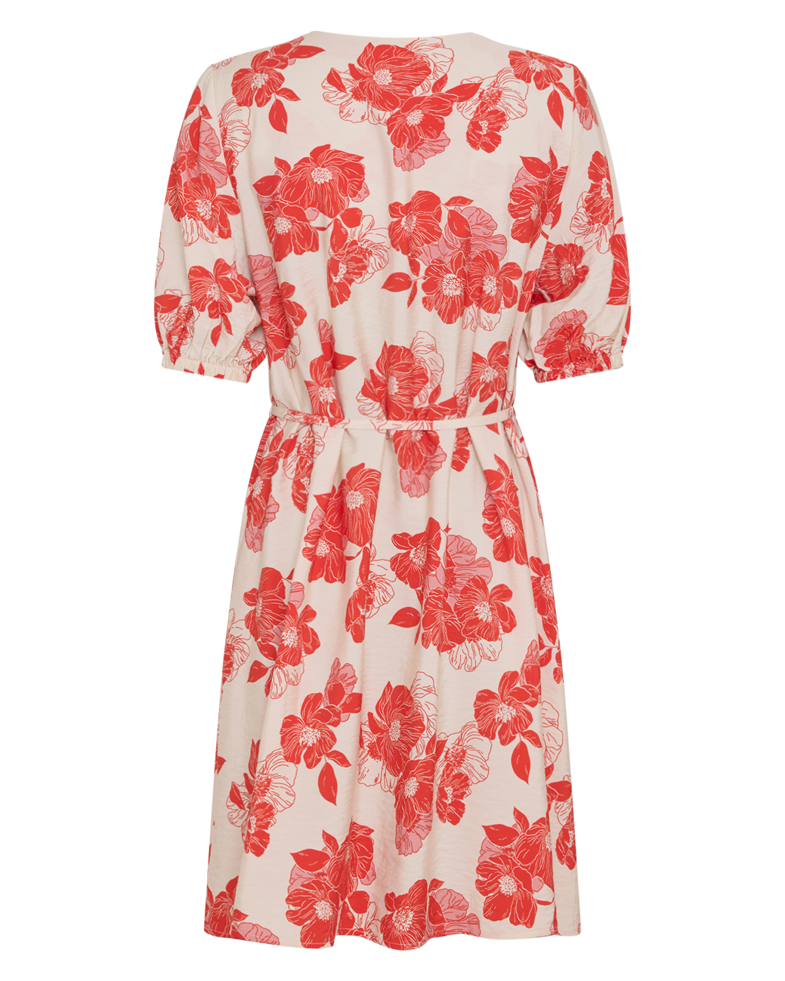 MSCHVilda 2/4 Shirt Dress AOP – ORANGE.COM FLWR, back