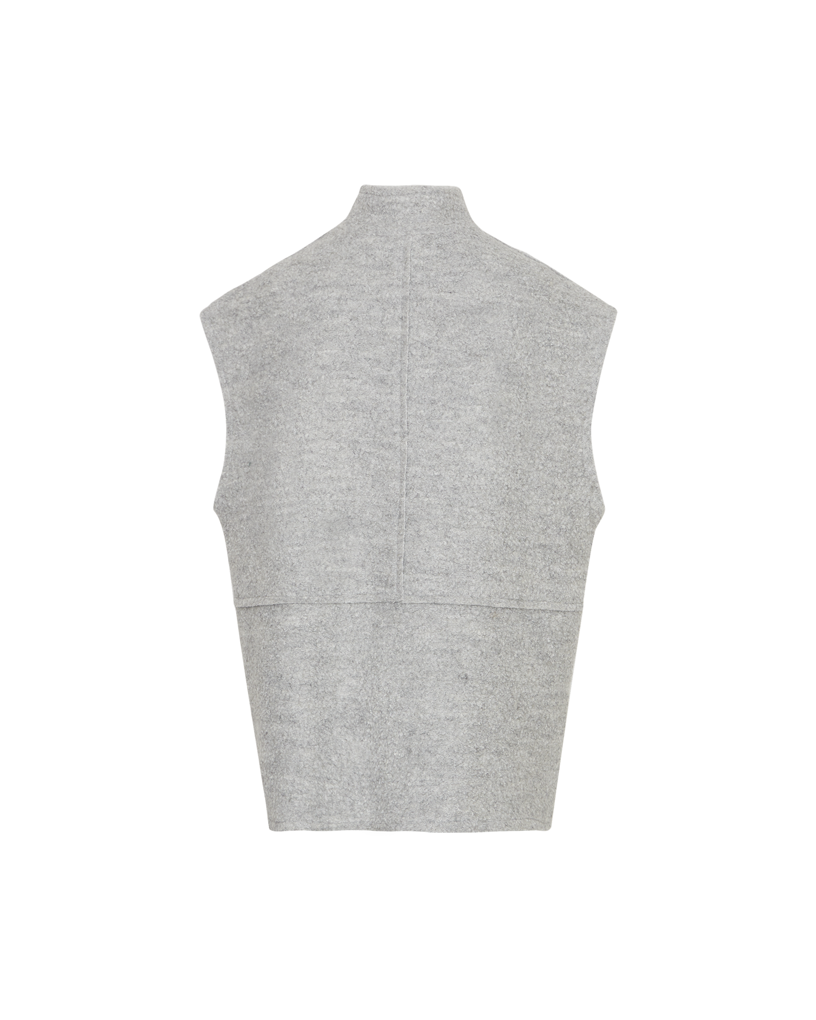 MSCHJerilyn Rienna Vest – Light Gray Melange, back