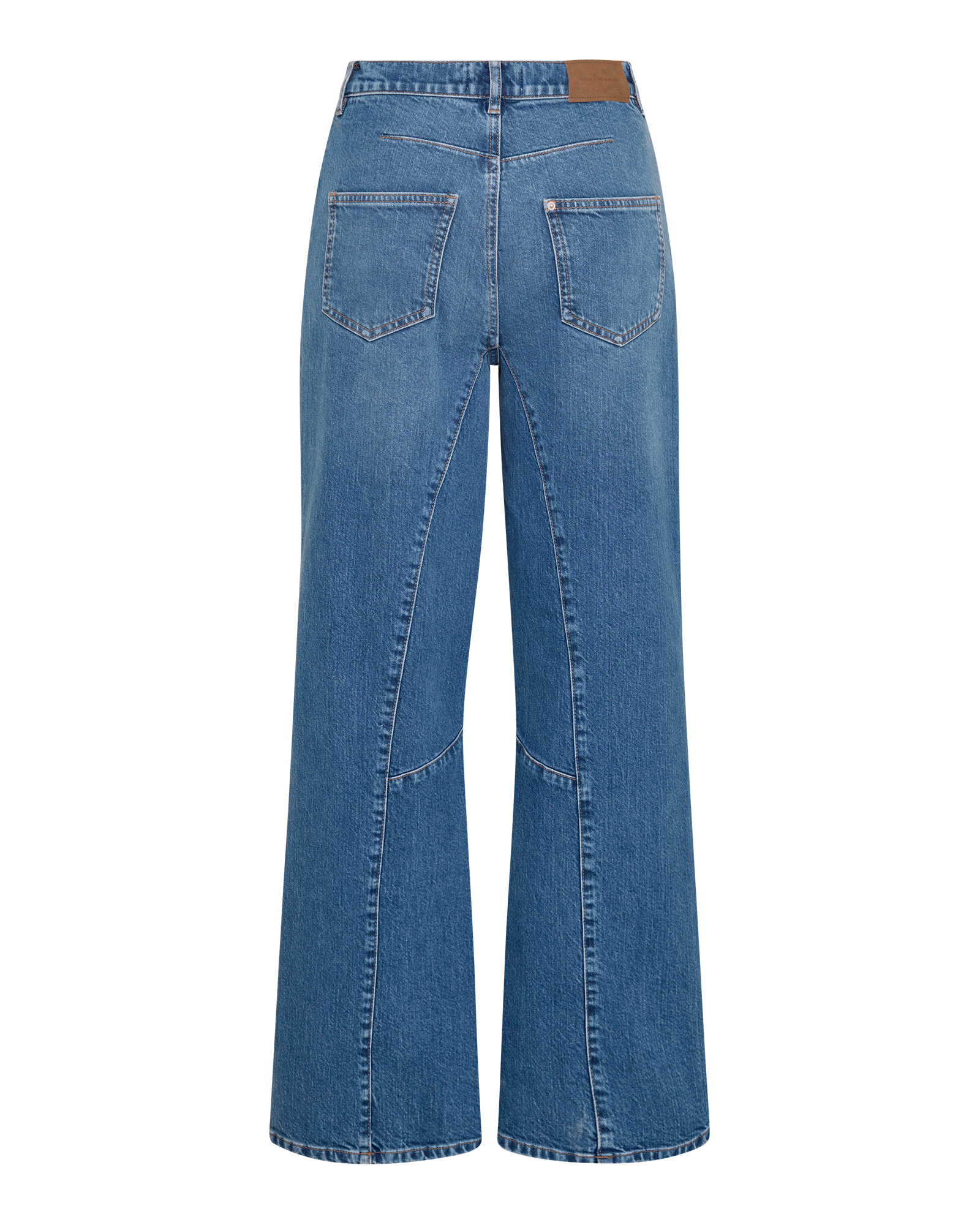 MSCHBine Ada Cut Relaxed Jeans – Mid Blue Washed, back