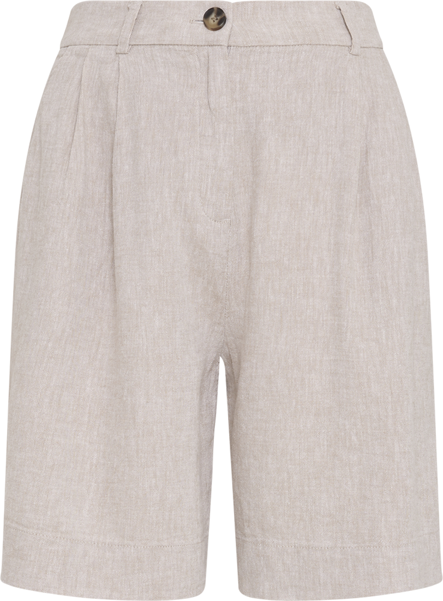 MSCHViana Ginia HW Shorts  – Sand Melange, front