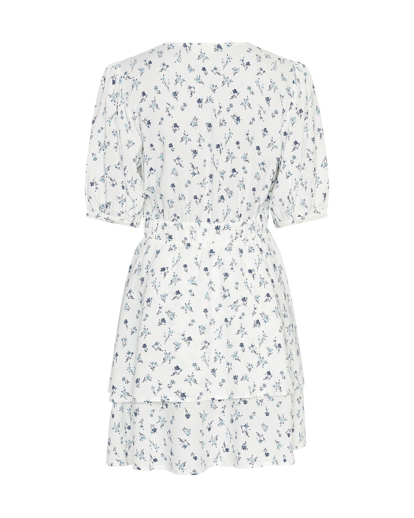 MSCHAmelina Vealine 2/4 Dress AOP – Aqua Haze Flower, back