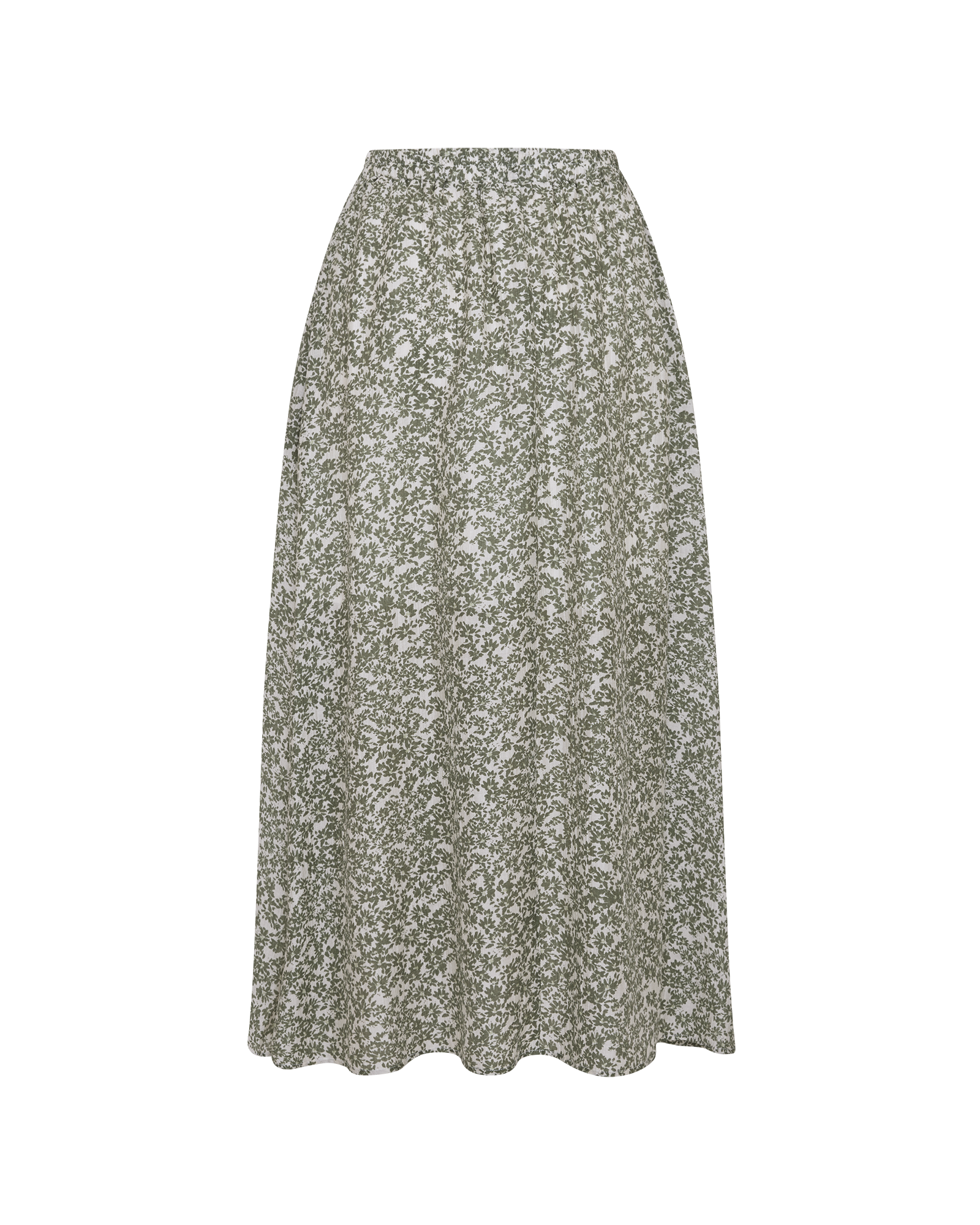 MSCHSeraphina HW Long Skirt AOP – Egret Flower, back