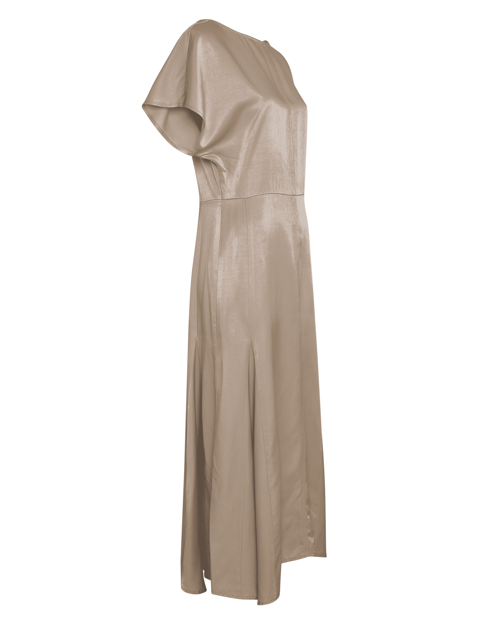 MSCHTilde Ullas SS Dress – CHINCHILLA, close-up