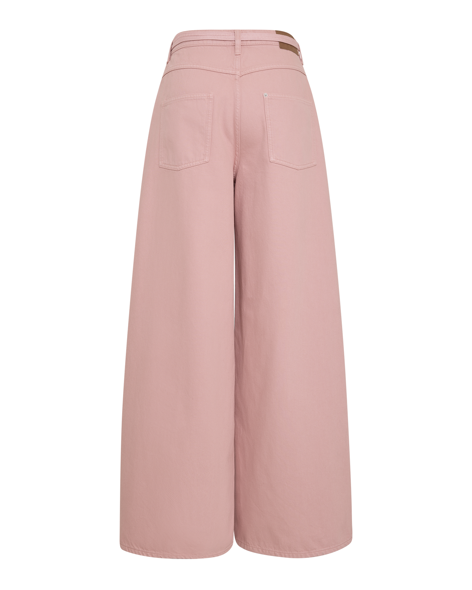 MSCHLoa Ela HW Boxy Wide Jeans Long – Pale Mauve Washed, back