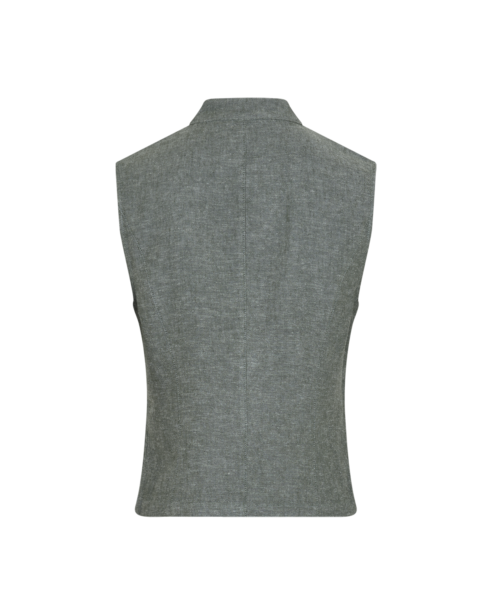 MSCHViana Ginia Waistcoat – Laurel Wreath Melange, back