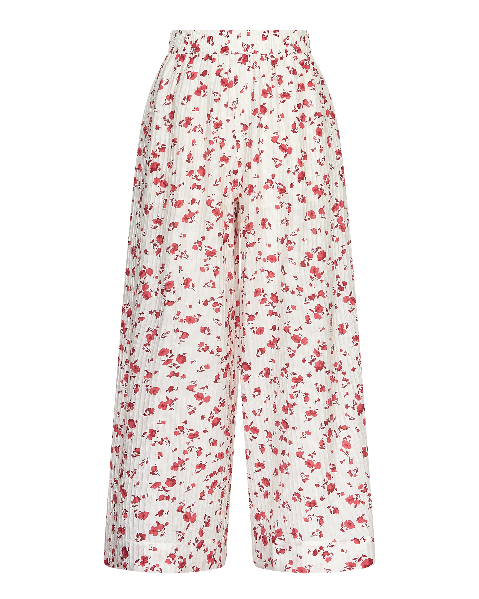 MSCHFalisha HW Pants AOP – Rose Red Flower, front