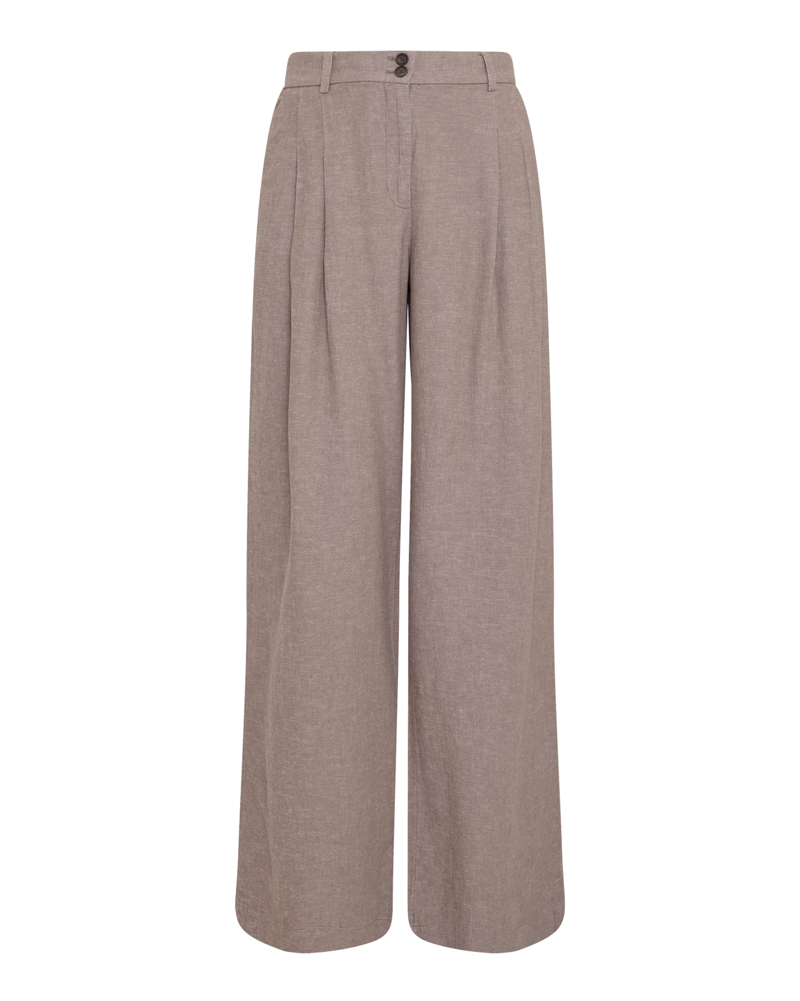 MSCHViana Ginia Pleat Pants – Mountain Trail Melange, front