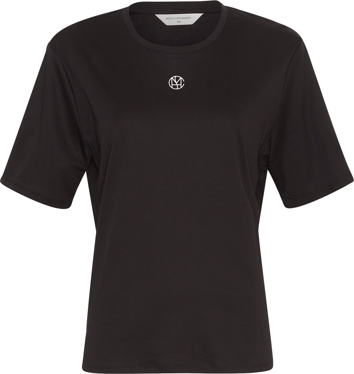 MSCHMelea Icon Tee – Black / Egret, front