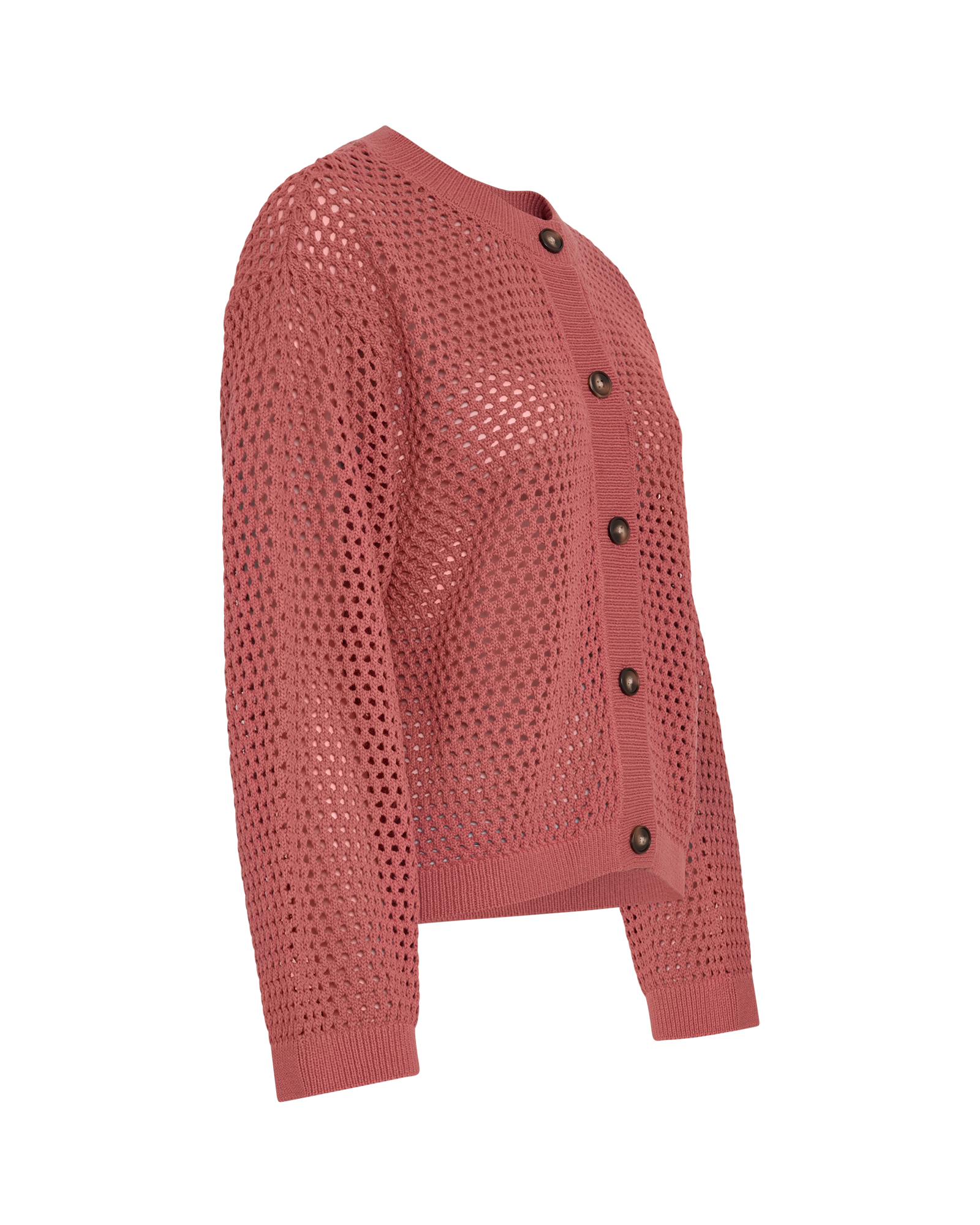 MSCHVelia Cardigan – MARSALA, close-up
