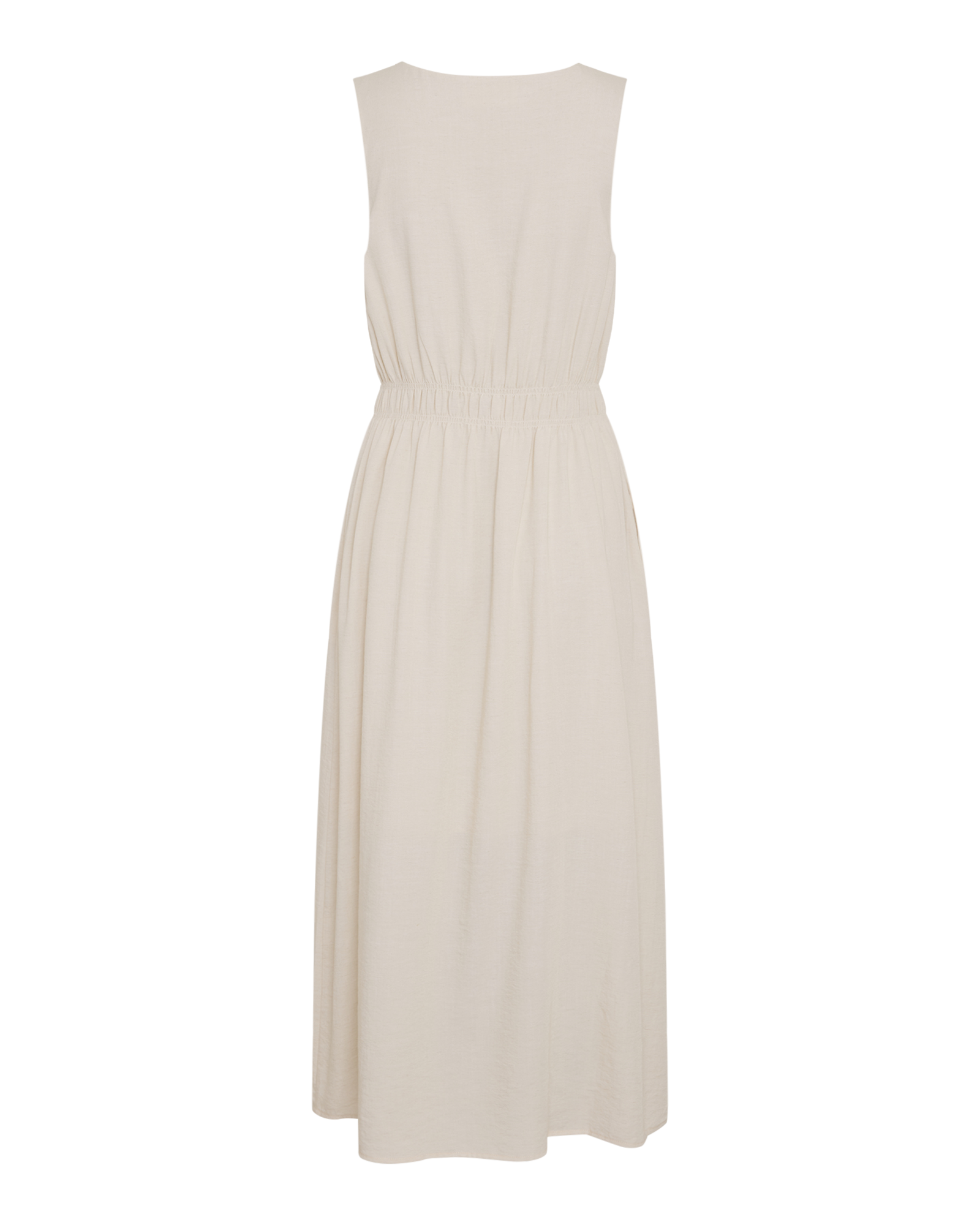 MSCHLilia Daria SL Dress – Sand Melange, back