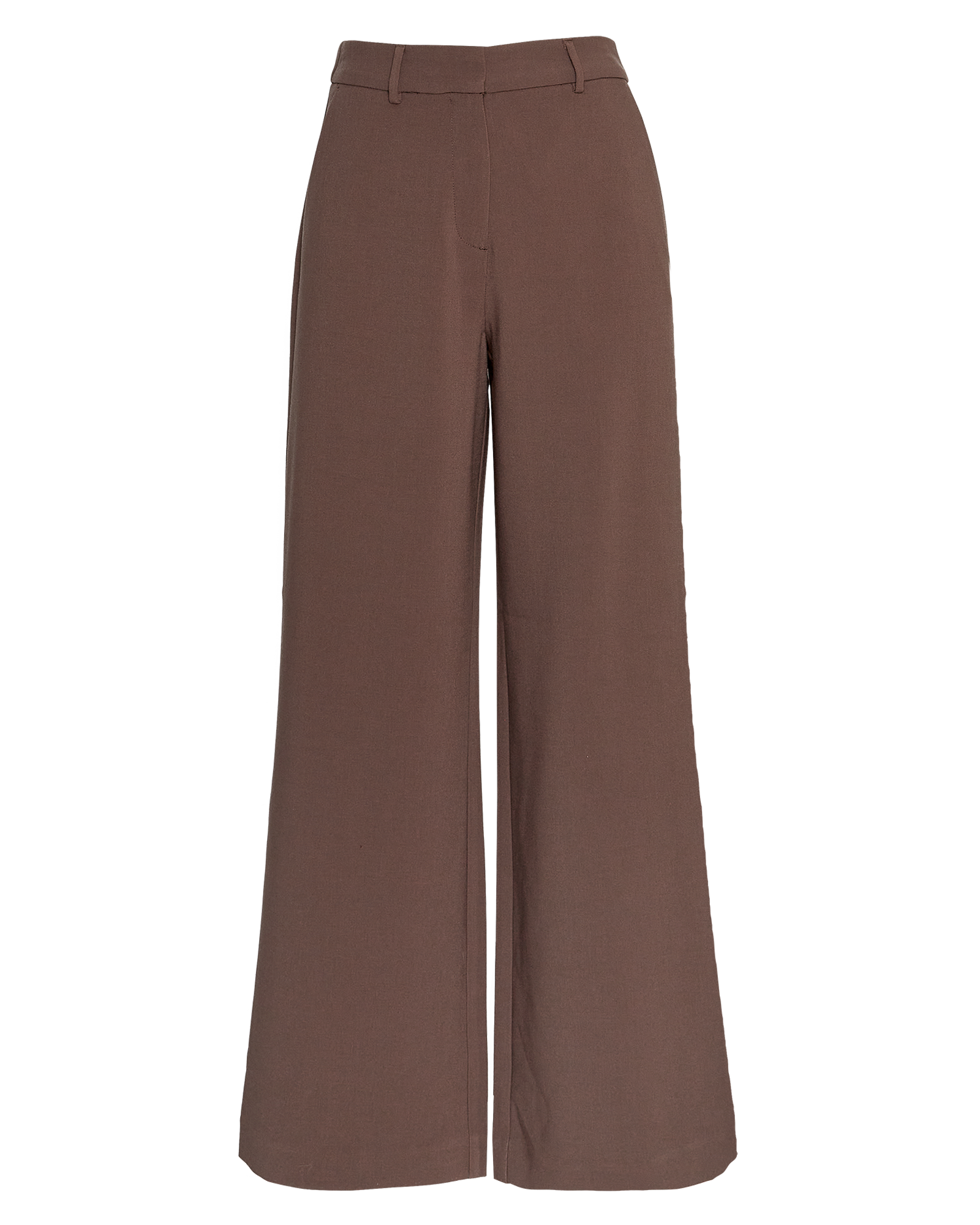 MSCHMacy Michelle HW Wide Pants REGULAR – Hot Fudge, front
