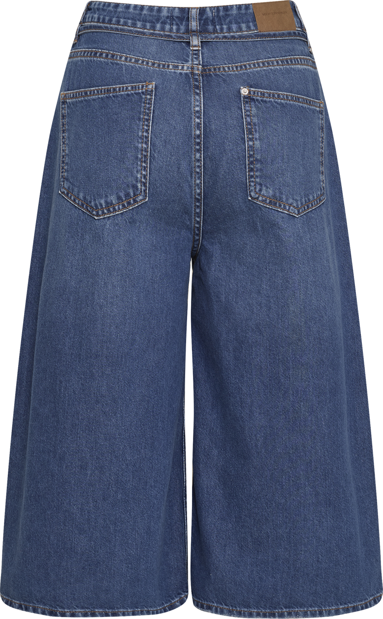 MSCHKine Lis Culotte Jeans – Mid Blue Washed, back