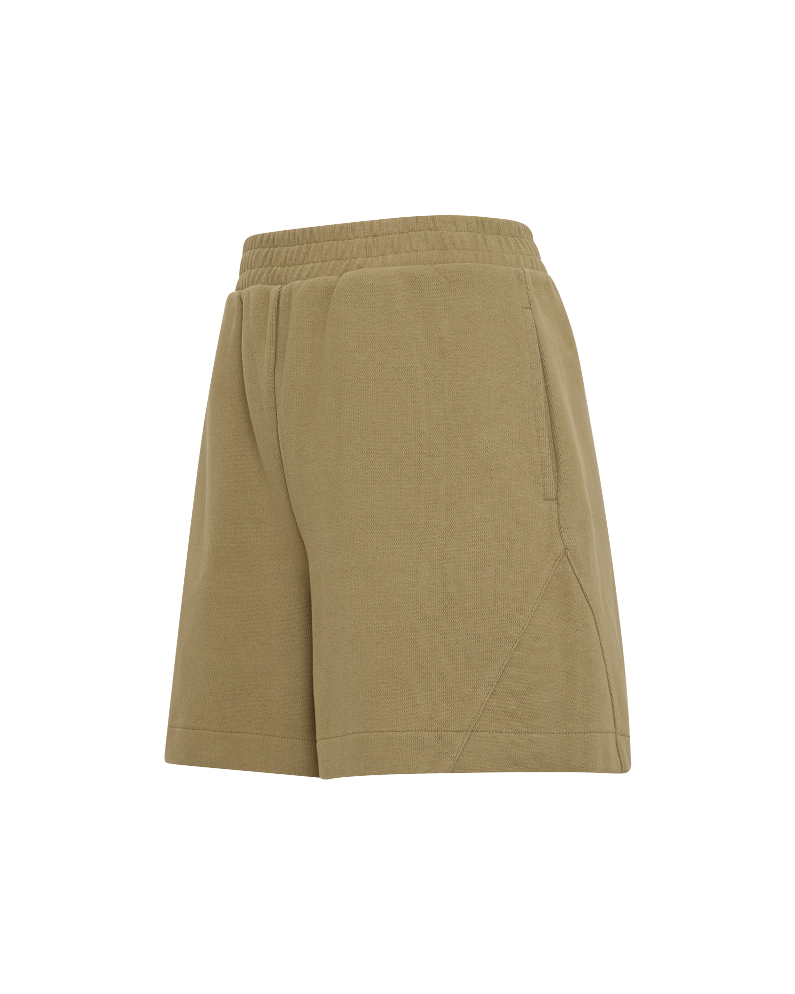 MSCHKai Marletta HW Sweat Shorts – DRIED HERB, close-up