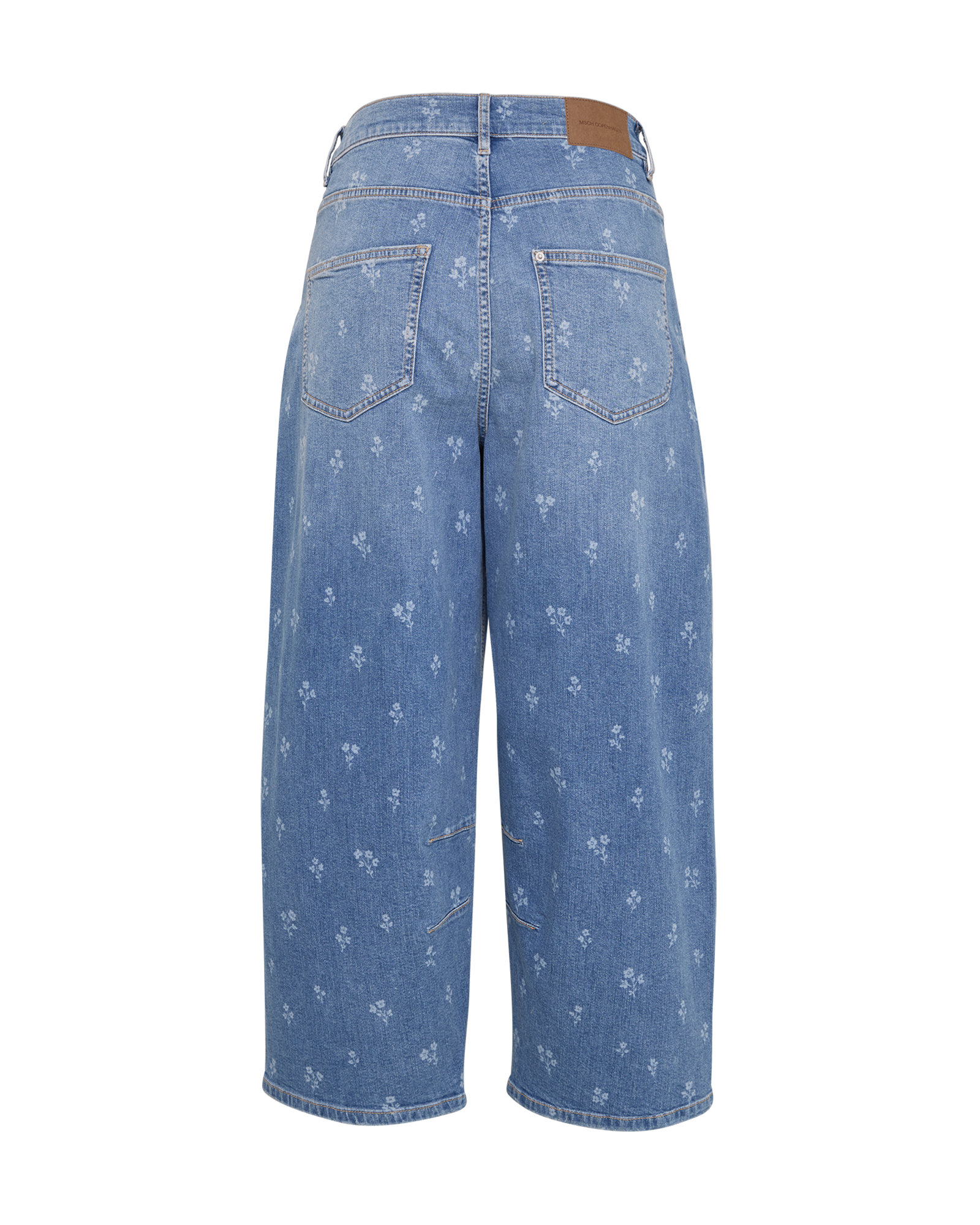 MSCHMio Noa HW Barrel Cropped Jeans AOP – M BLUE WASH FLW, back