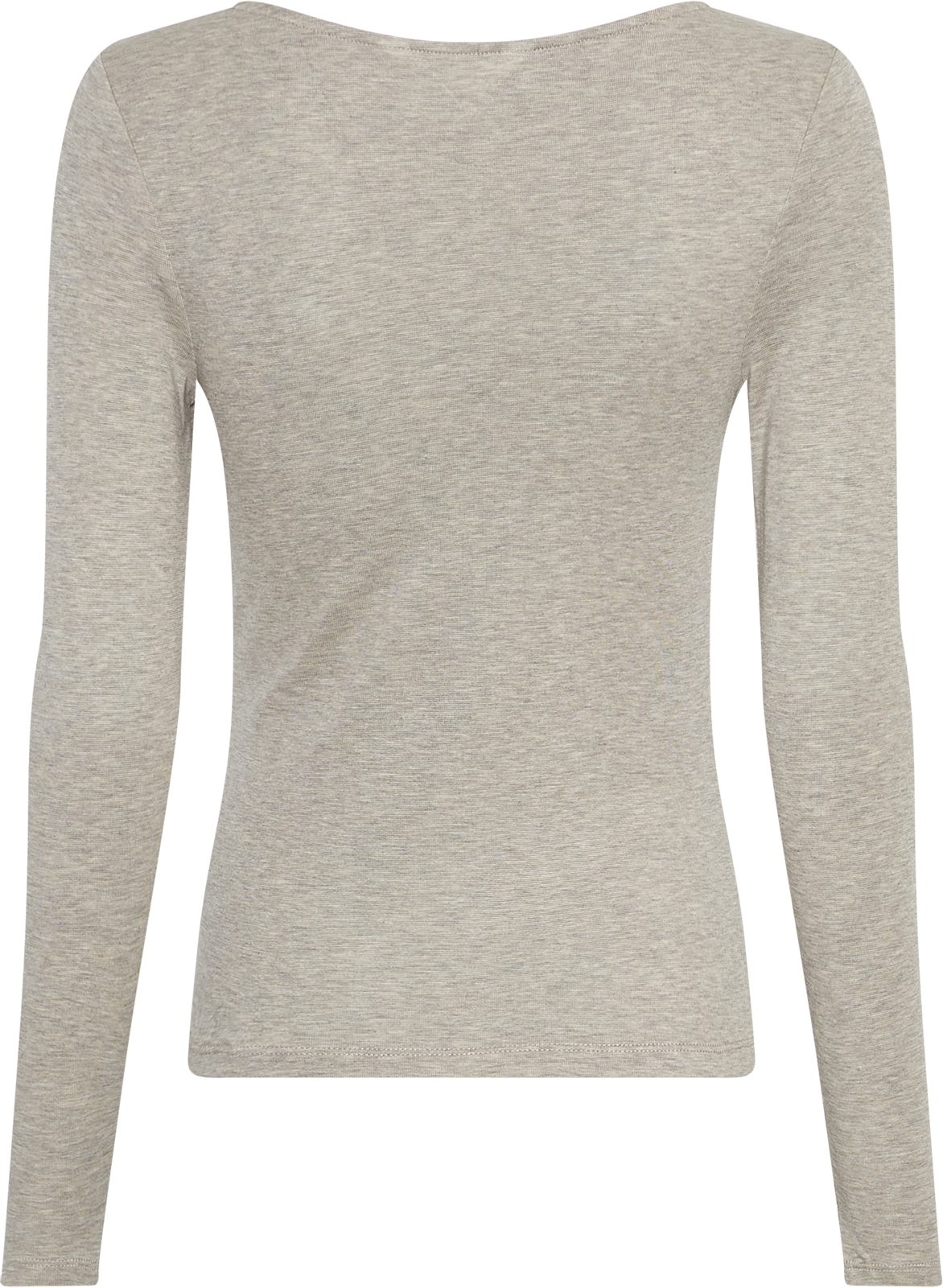 MSCHMelisse B Top – Warm Light Gray Melange, back