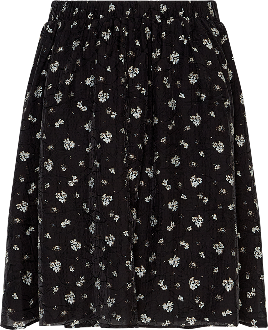 MSCHNancy Skirt AOP – Egret Flower, back