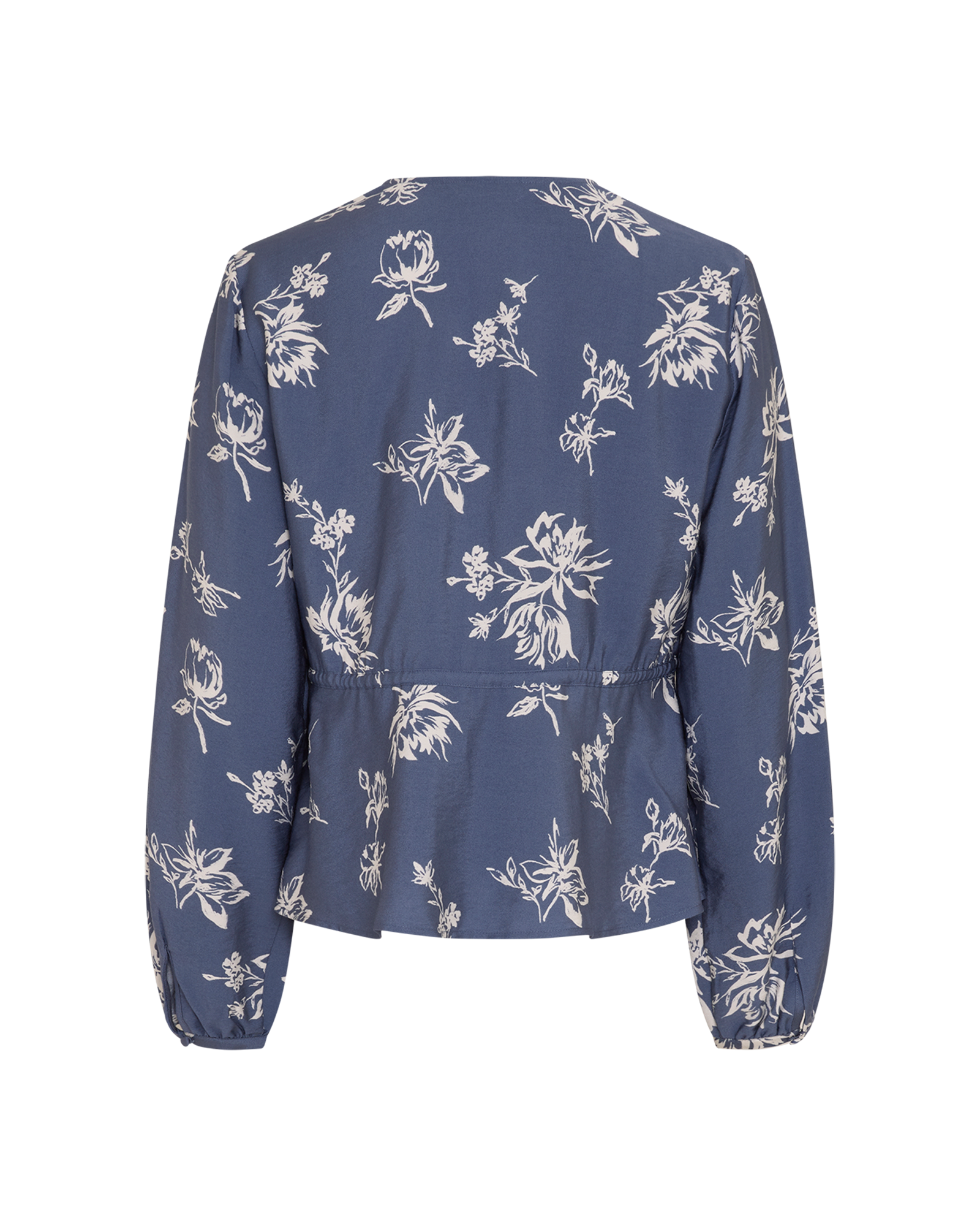 MSCHAndena Amabella Shirt AOP – Vintage Indigo Flower, back
