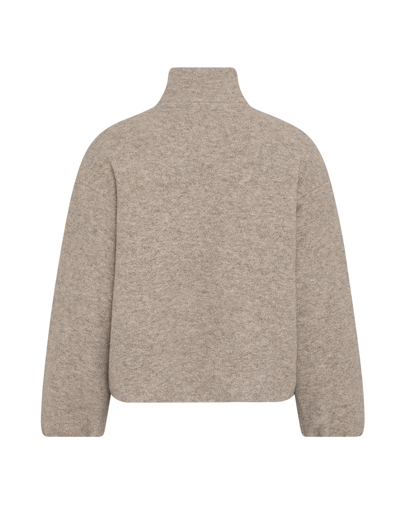MSCHAnnike Wool Jacket – Warm Light Gray Melange, back