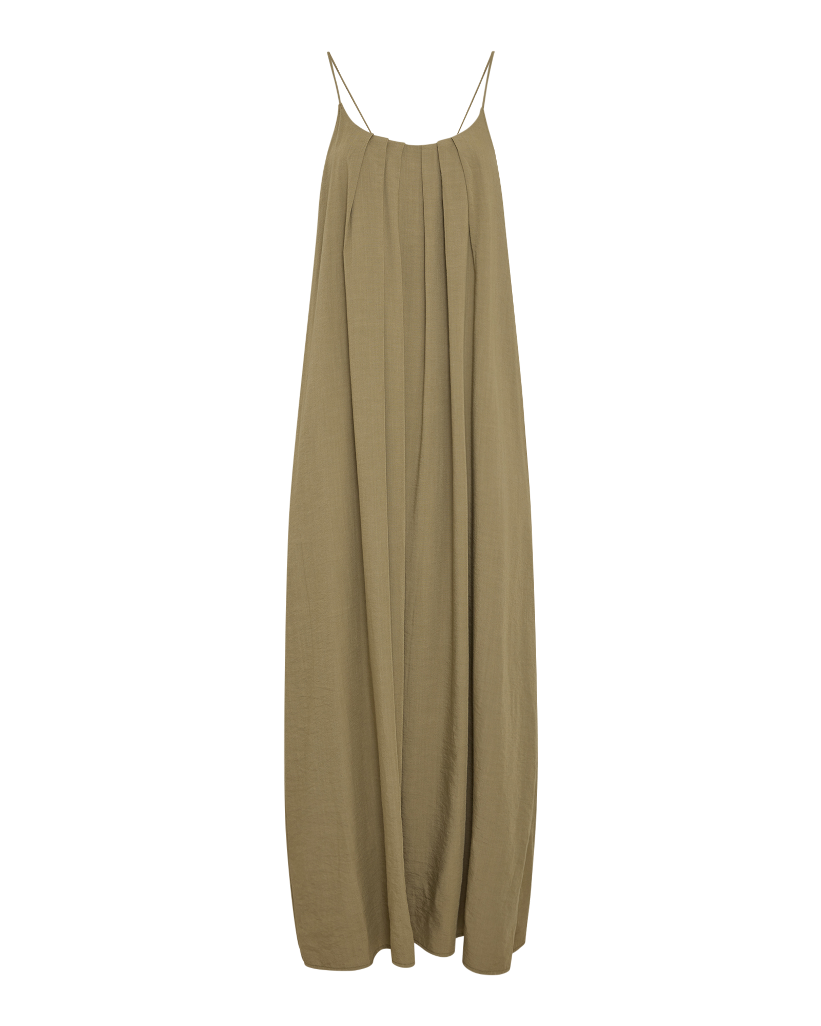 MSCHLilia Daria Strap Dress – DRIED HERB, front