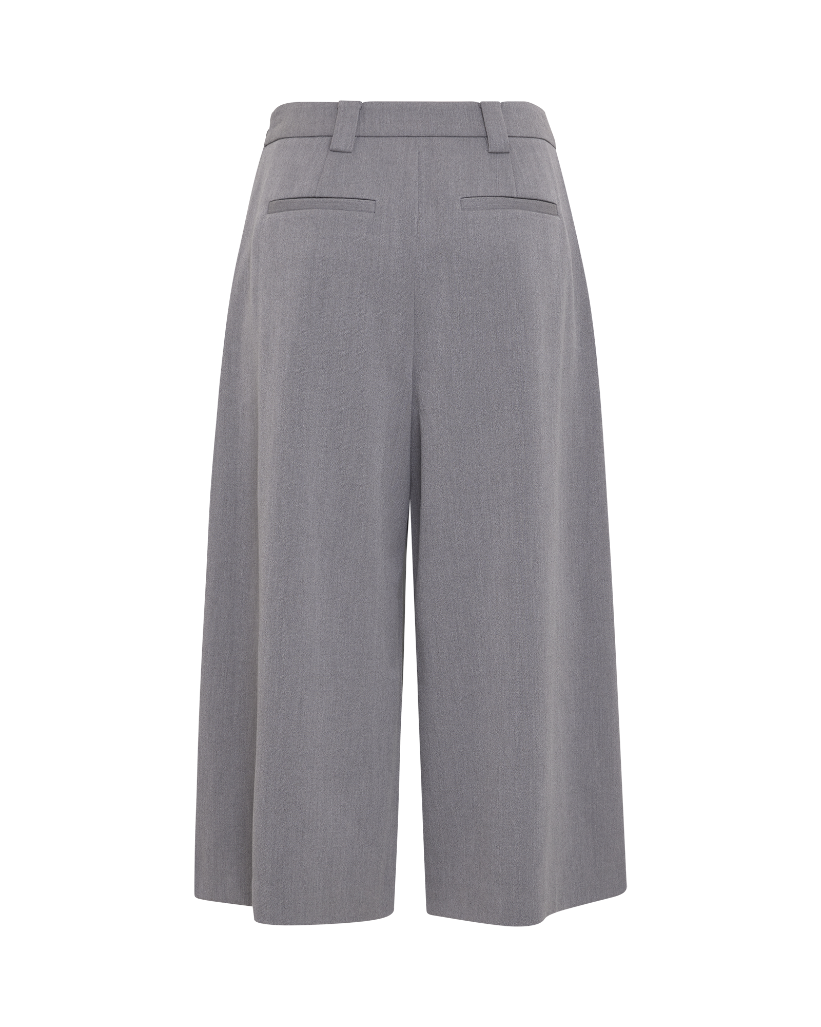MSCHMaryla Henrika HW Culotte Pants – Gray Melange, back