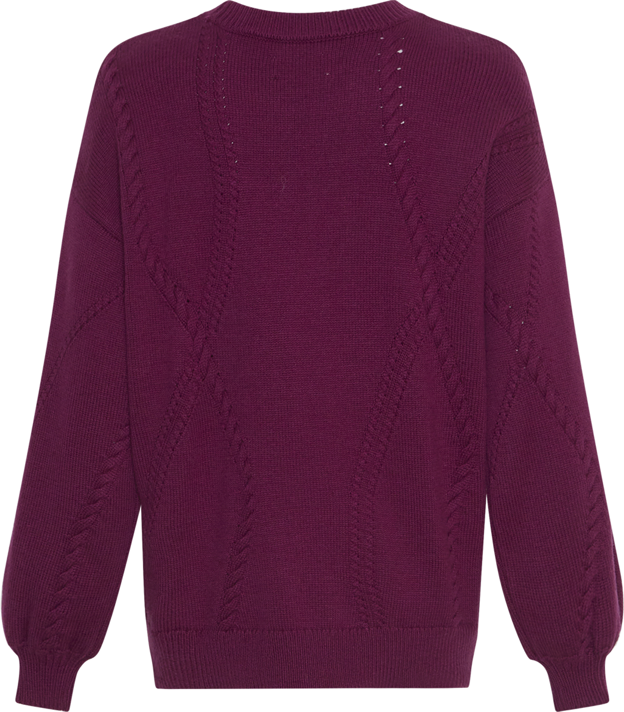 MSCHCecelia Peony Pullover – Plum Caspia, back
