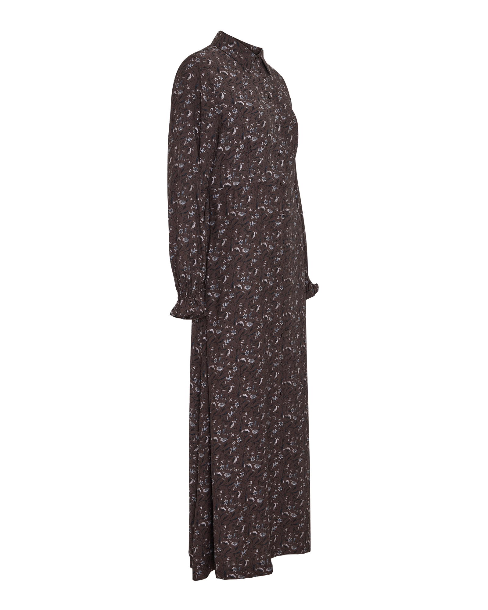 MSCHMichella Shirt Dress AOP – Hot Fudge Flower, close-up