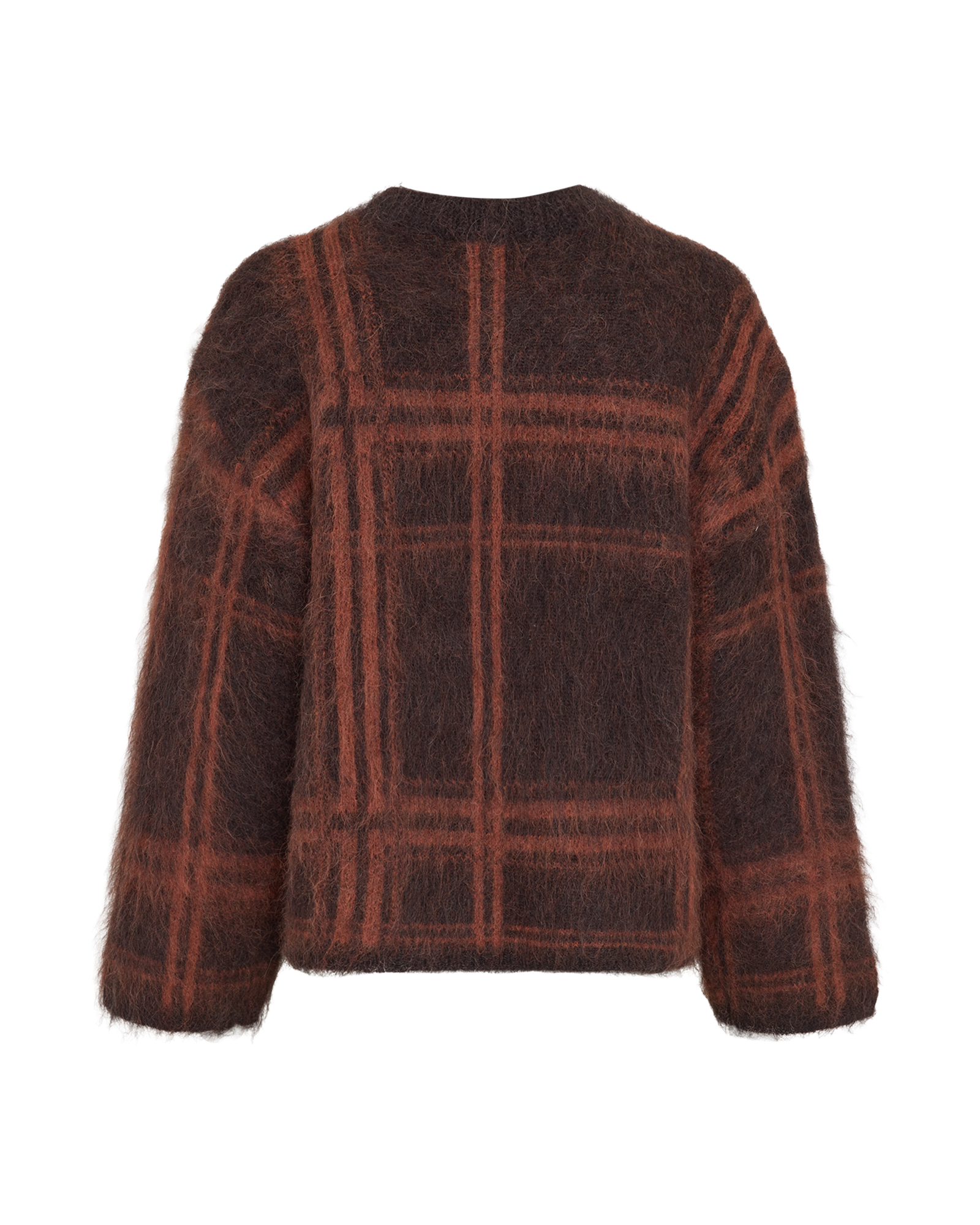 MSCHAgnete Lycie Pullover CHK – Molé / Arabian Spice, back