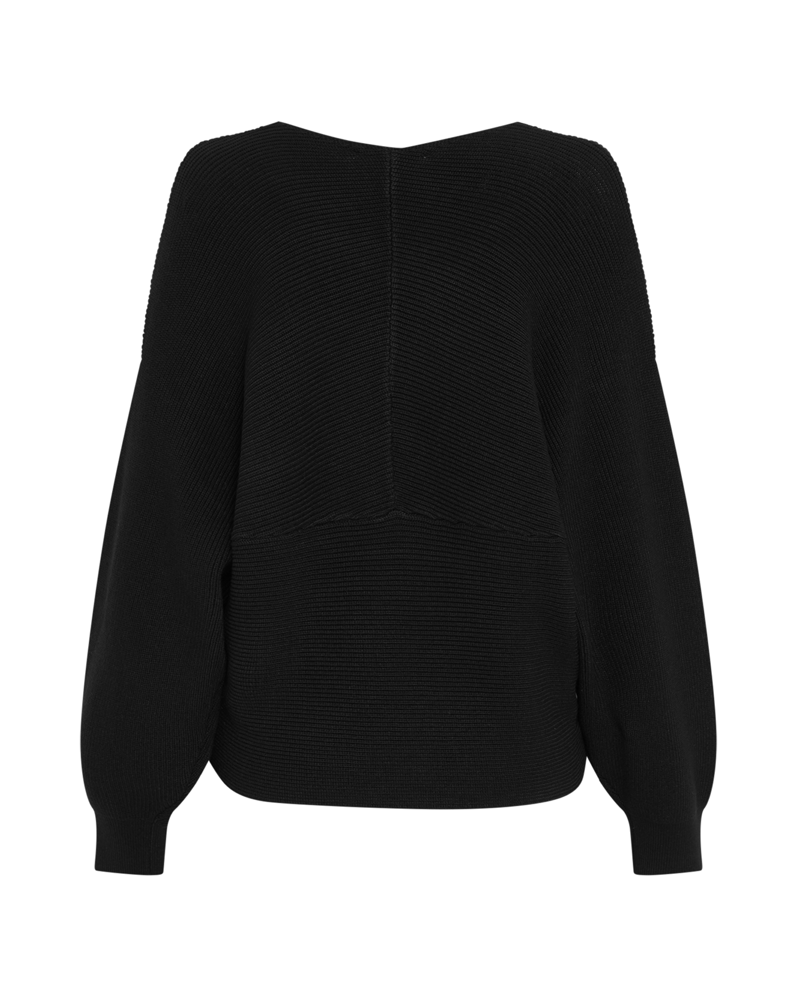 MSCHZinelle Rachelle Wrap Pullover – Black, back