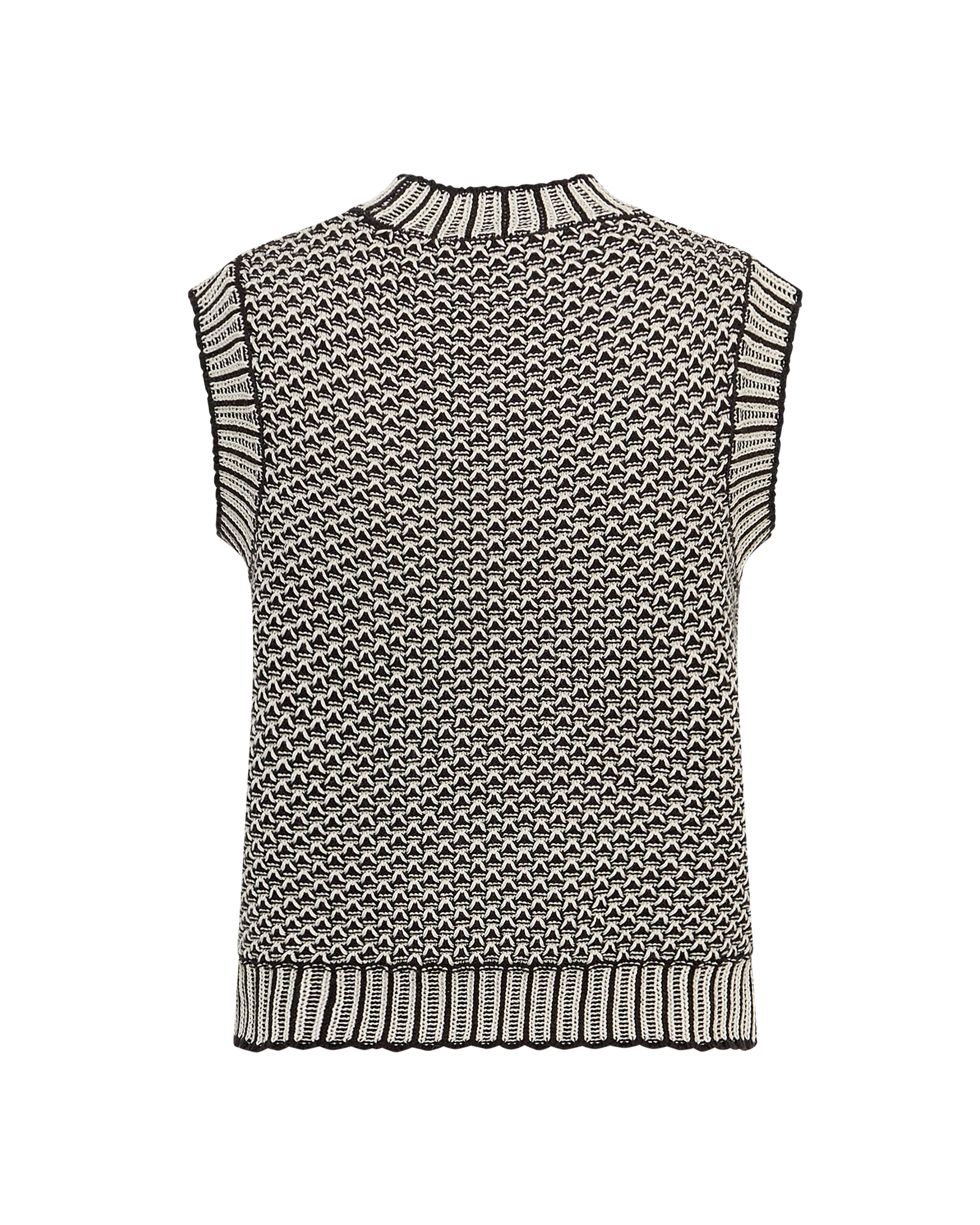 MSCHPilla Vest – Black / Oatmeal, back
