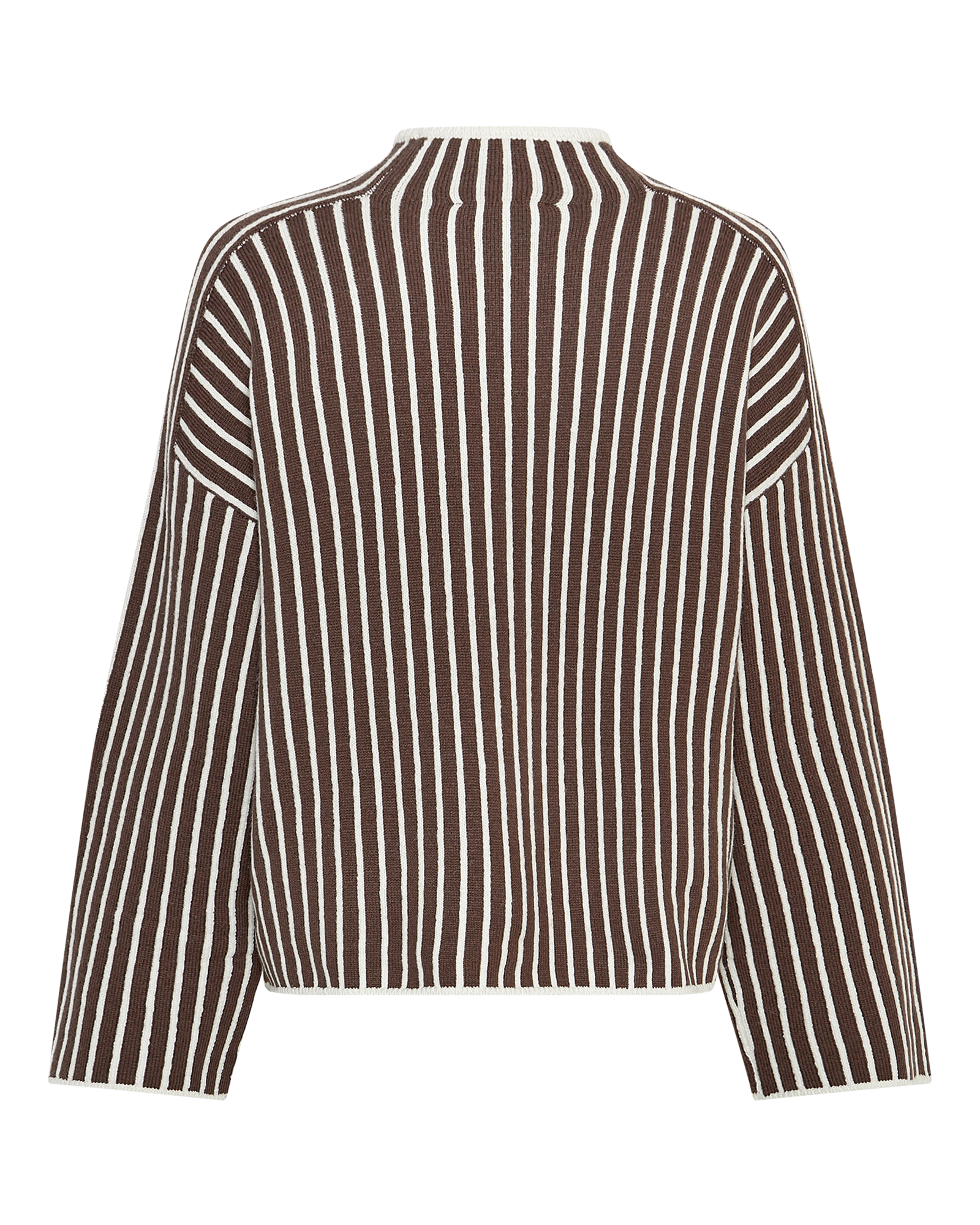 MSCHEvelyne Peony M Pullover STP – Hot Fudge / Egret, back