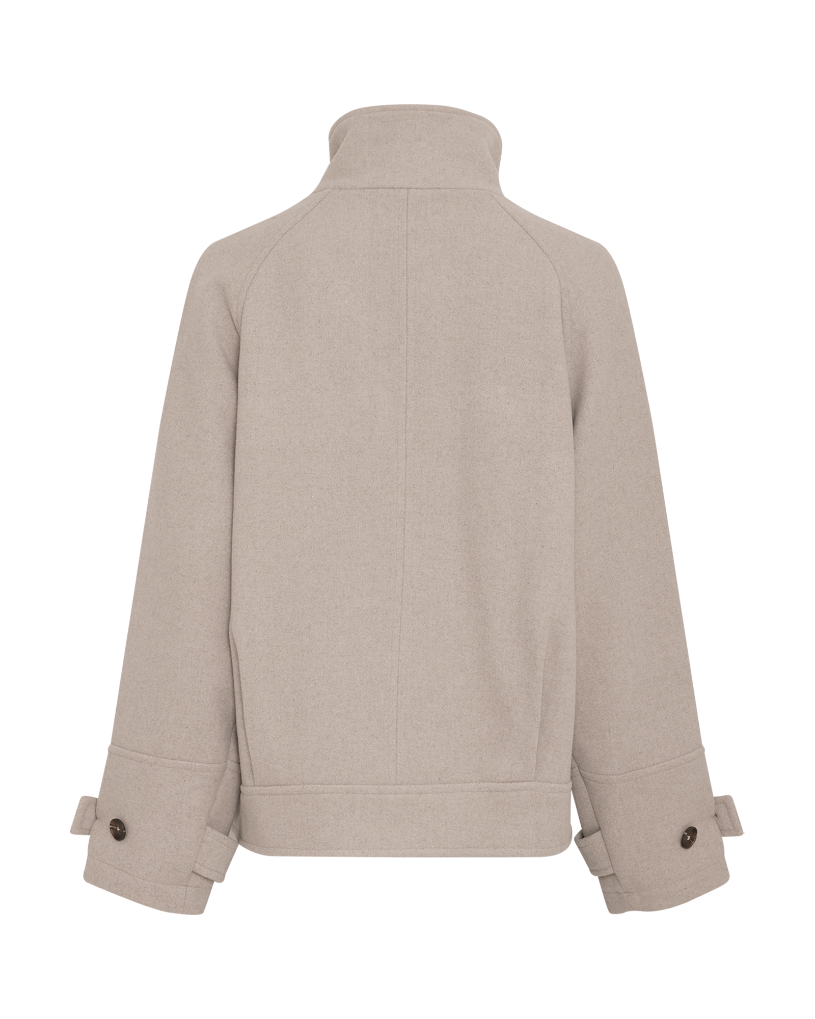 MSCHKindly Jacket – Warm Light Gray Melange, back