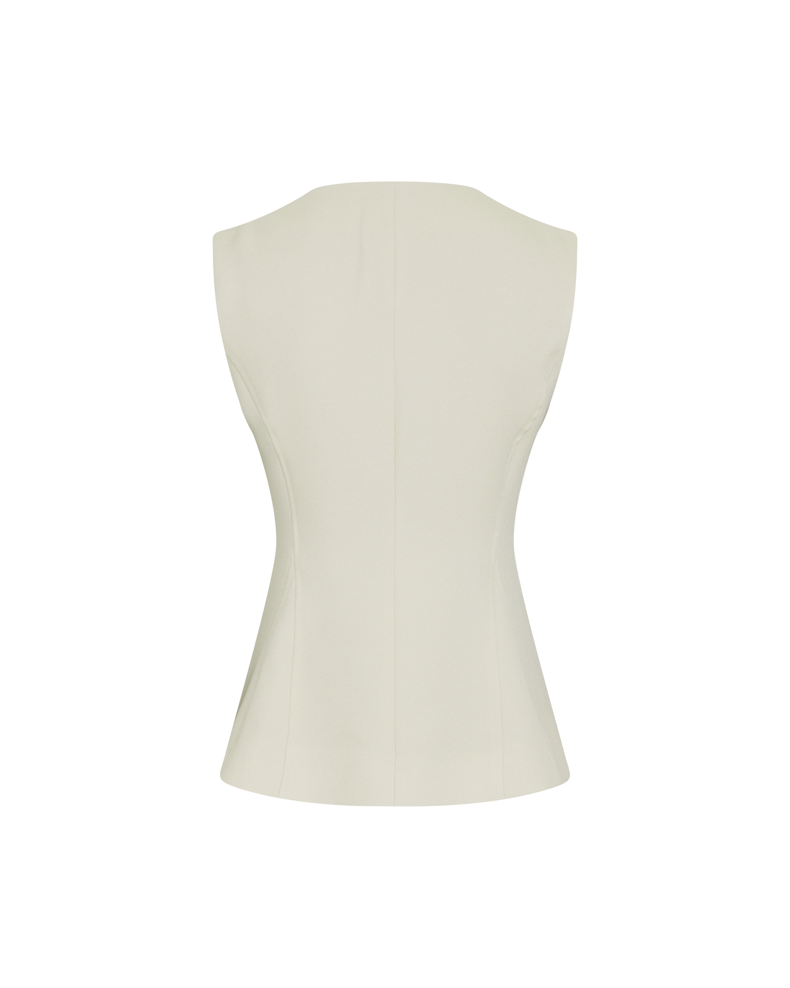 MSCHEsteriane Waistcoat – Oatmeal Melange, back
