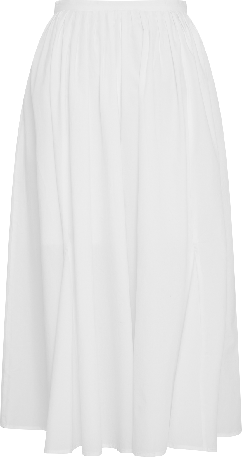 MSCHNesrine Selmina HW Skirt – Bright White, back