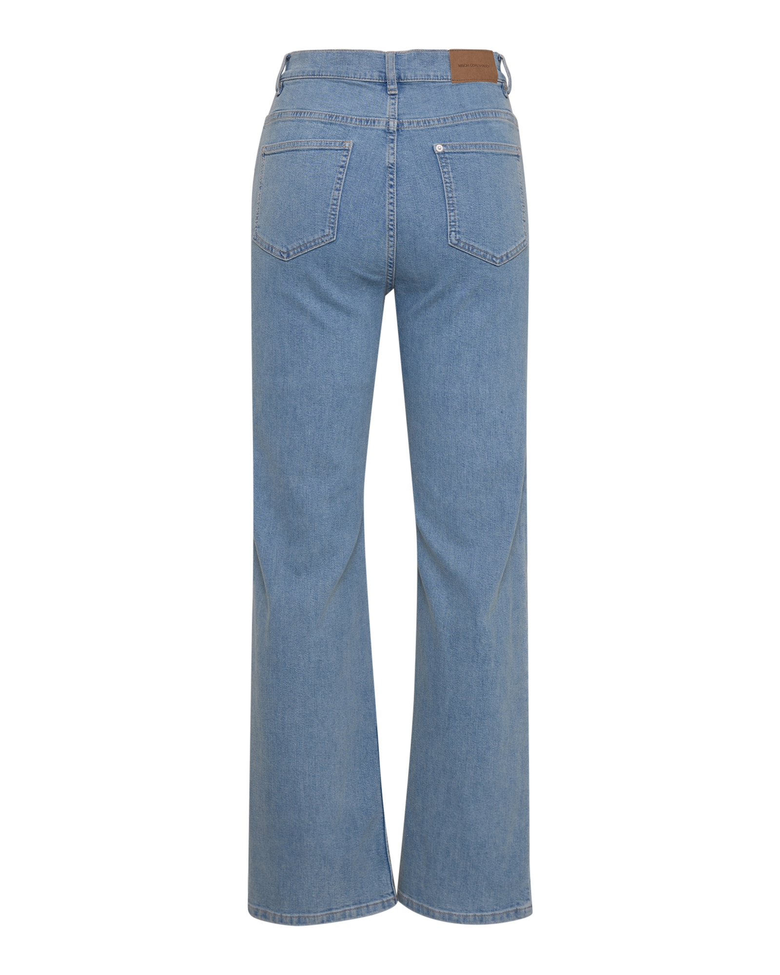 MSCHUna Noa HW Slim Jeans – Light Blue Washed, back