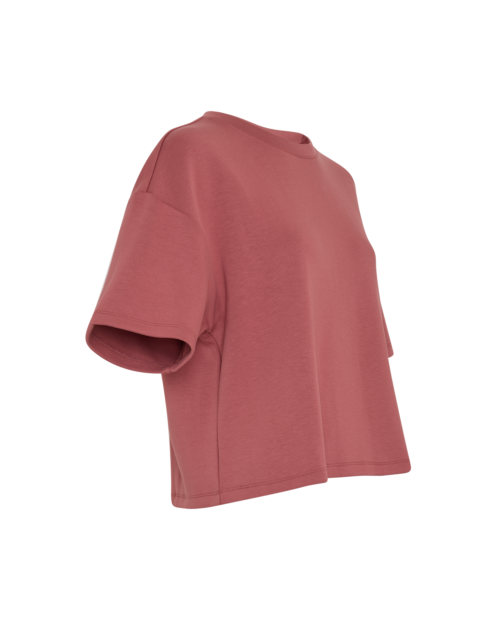 MSCHNilda Ima Q SS Sweatshirt – MARSALA, close-up